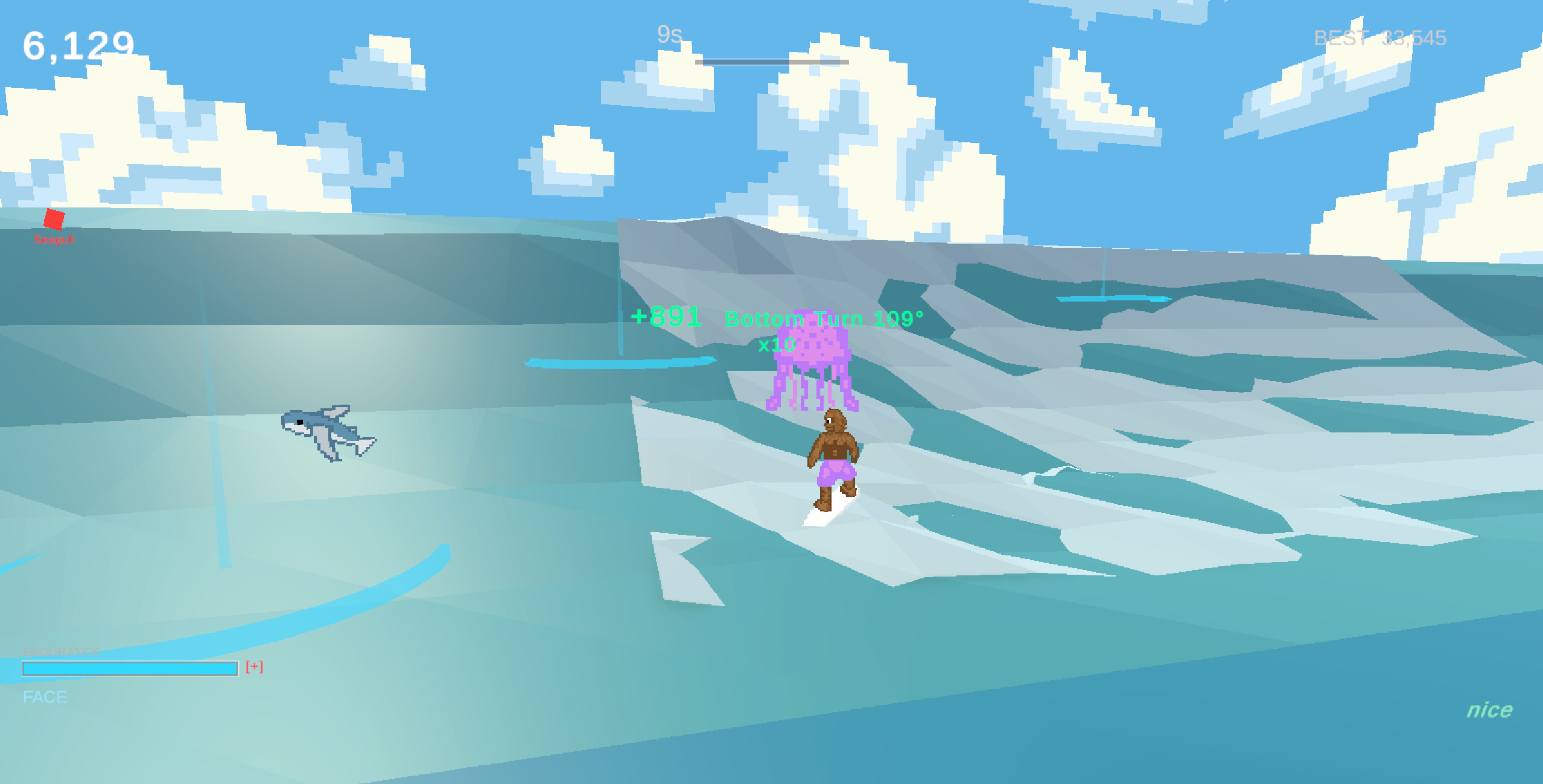 Monster Wave 3D Surfing screenshot 2