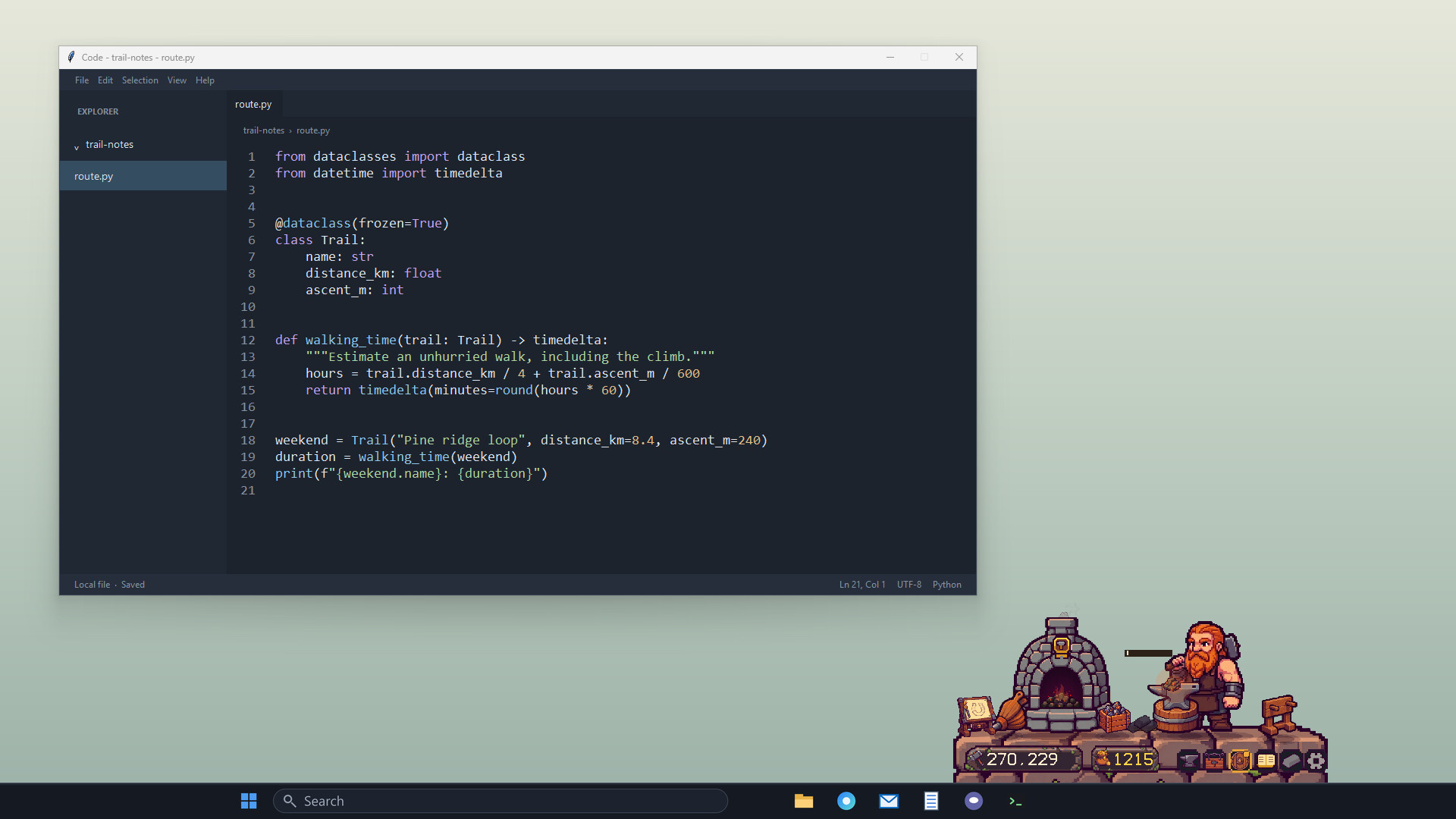 My Desktop Dwarf: Taskbar Forge trailer