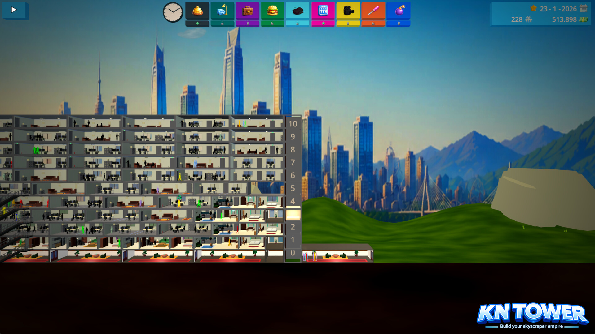 KN Tower - Build your skyscraper empire trailer