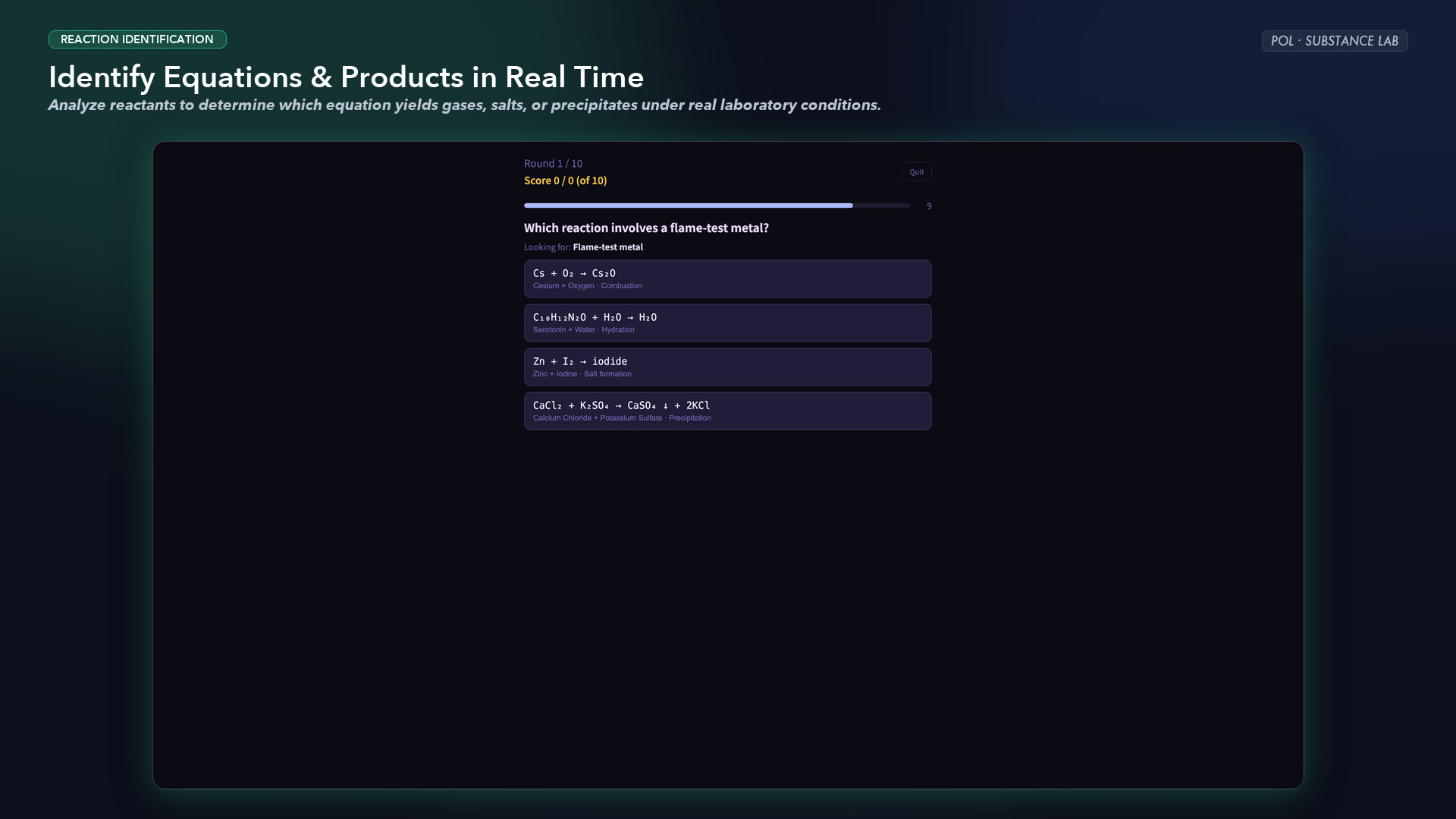Substance Lab POL screenshot 2