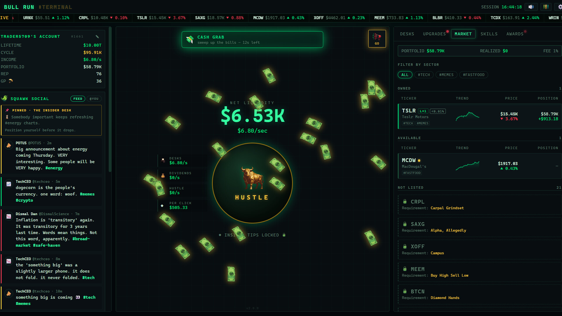 Bull Run Clicker screenshot 2