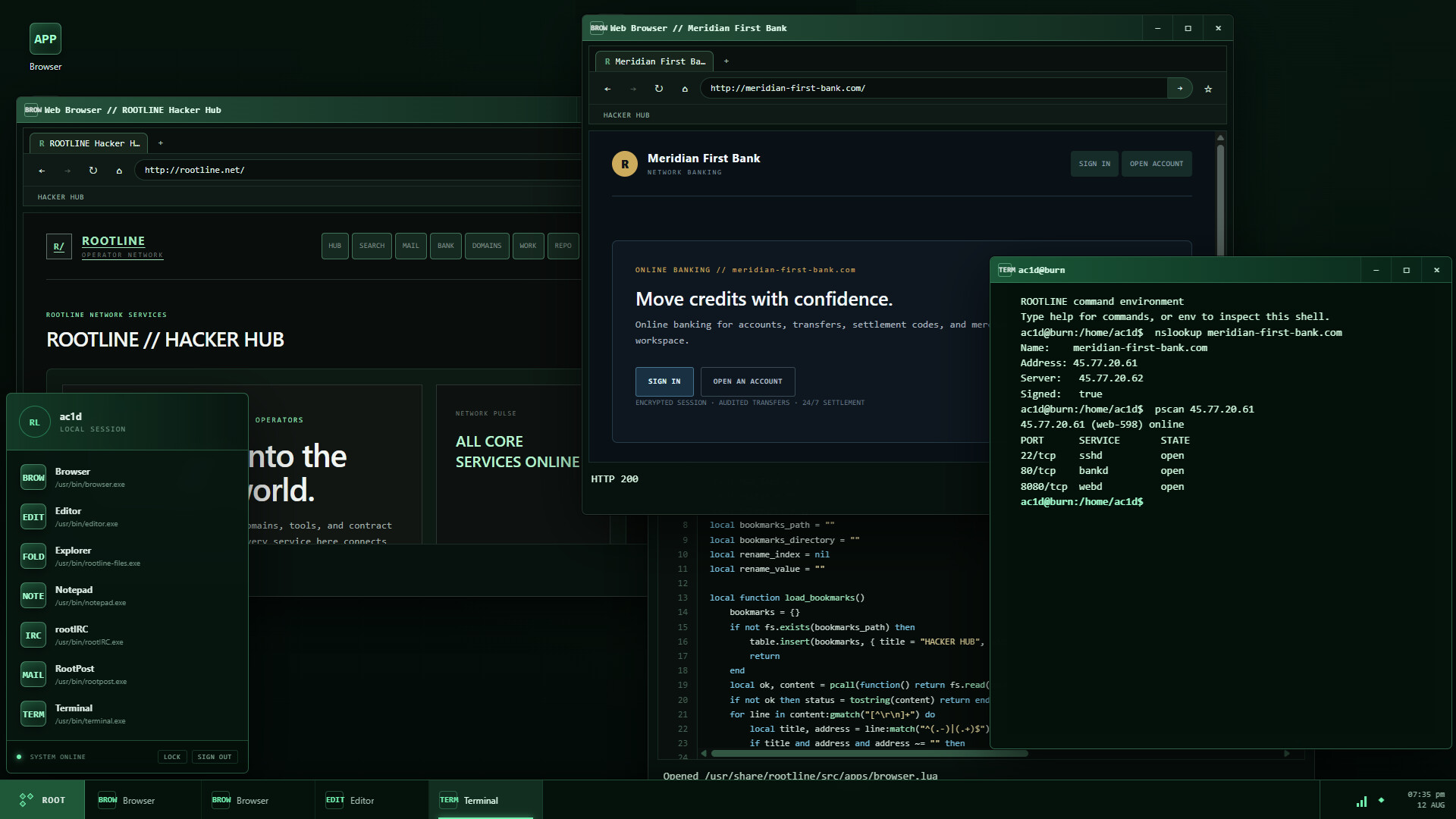 ROOTLINE screenshot 1
