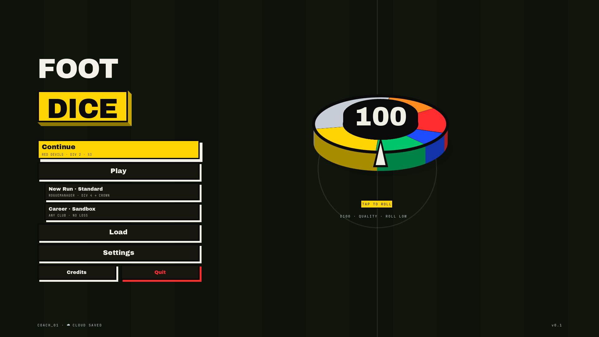 FOOTDICE screenshot 1