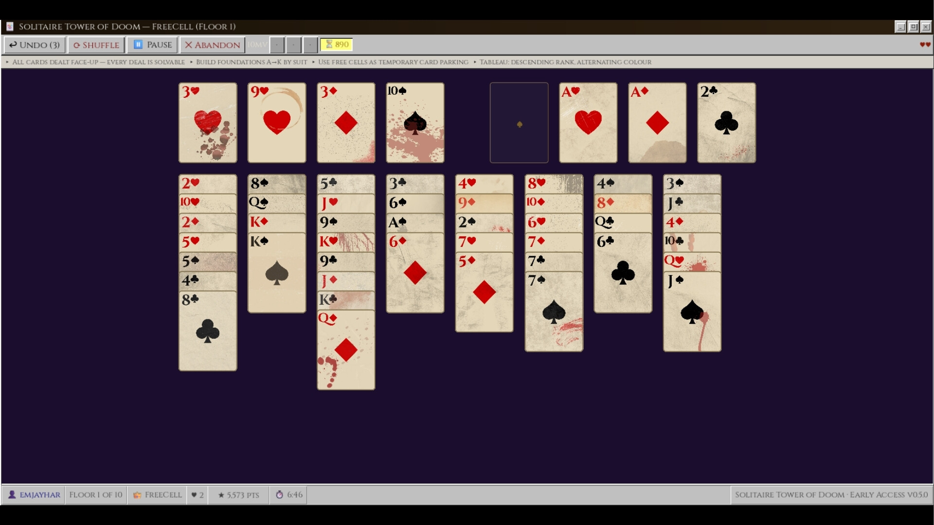 The Solitaire Tower of Doom screenshot 3