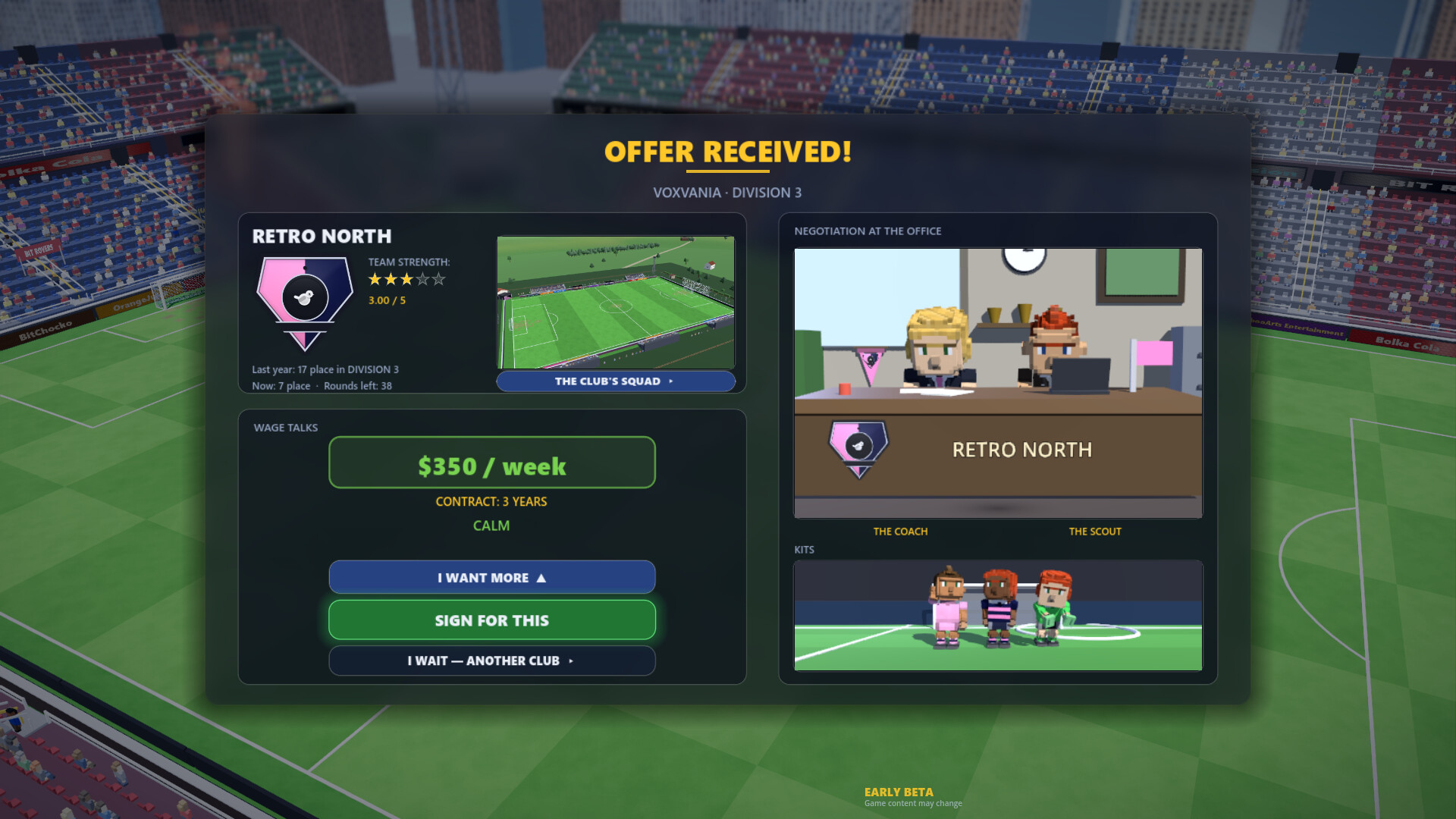 Bit Footballer: The Career screenshot 2