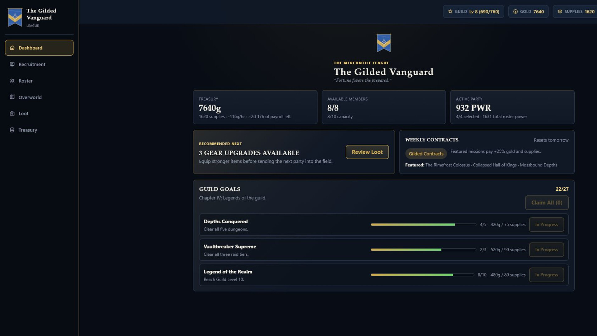 Guild Management Simulator trailer