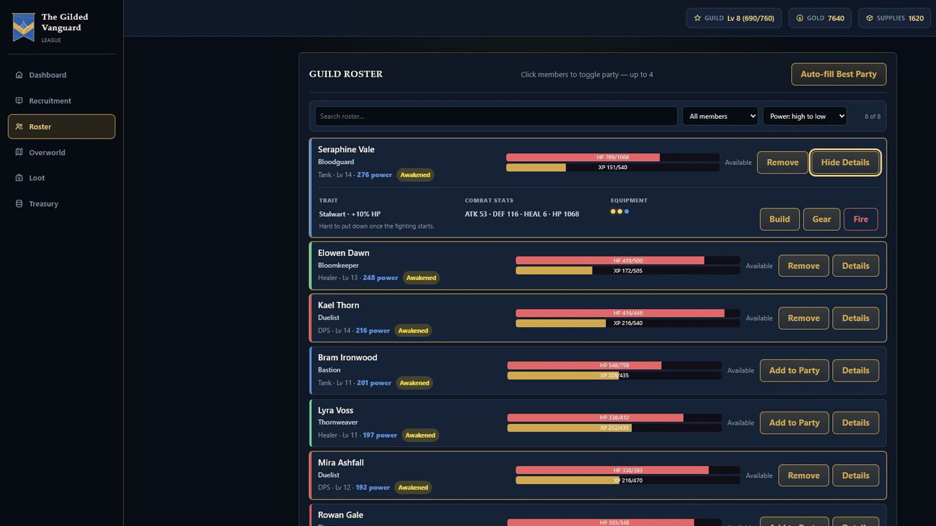 Guild Management Simulator screenshot 2