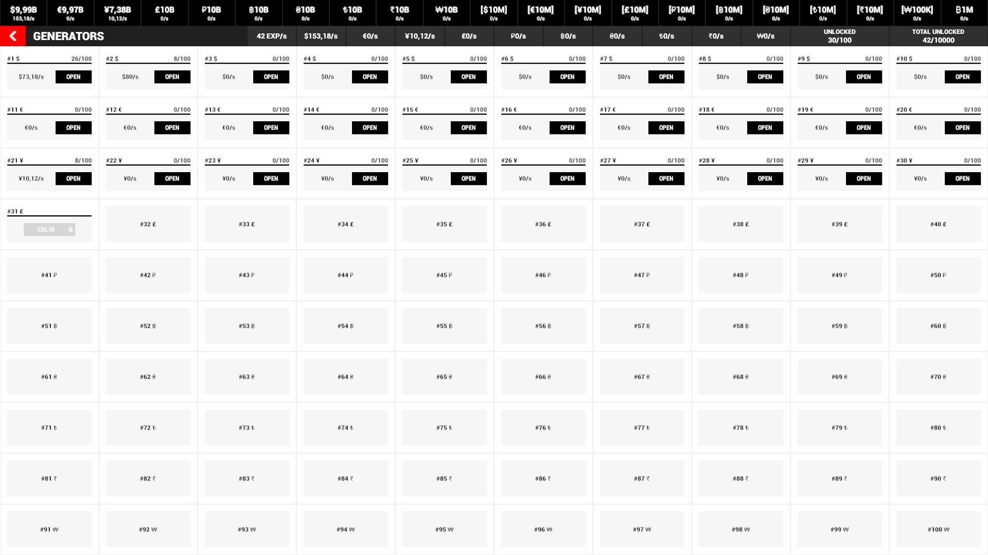10k Generators: The Ultimate Idle Game screenshot 2