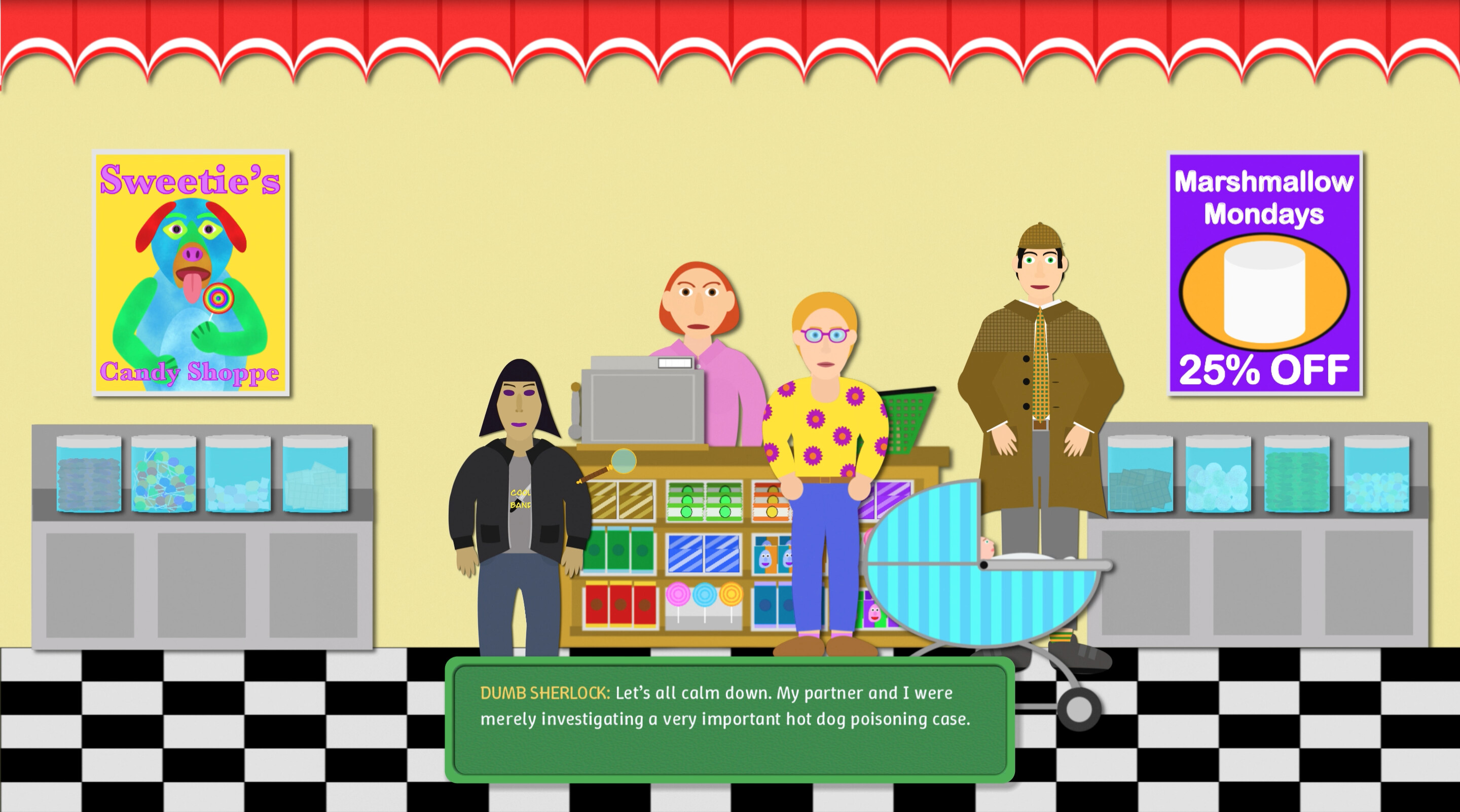 Dumb Sherlock: The Hot Dogs of the Bakerville screenshot 5