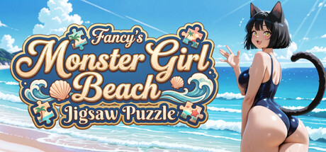 Cover art from Fancy's Monster Girl Beach Jigsaw Puzzle