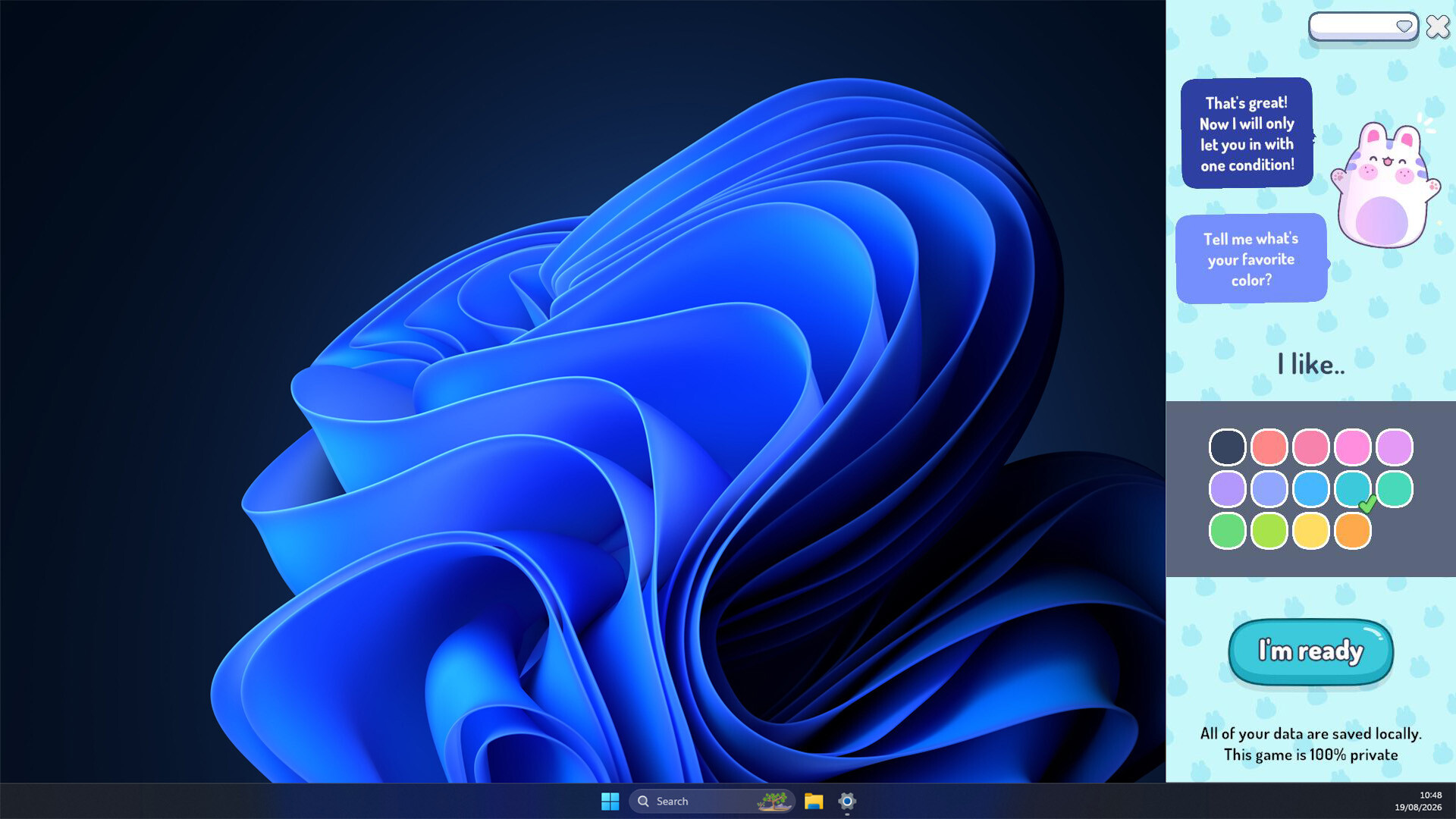 Cozy Cottontail Desktop screenshot 1