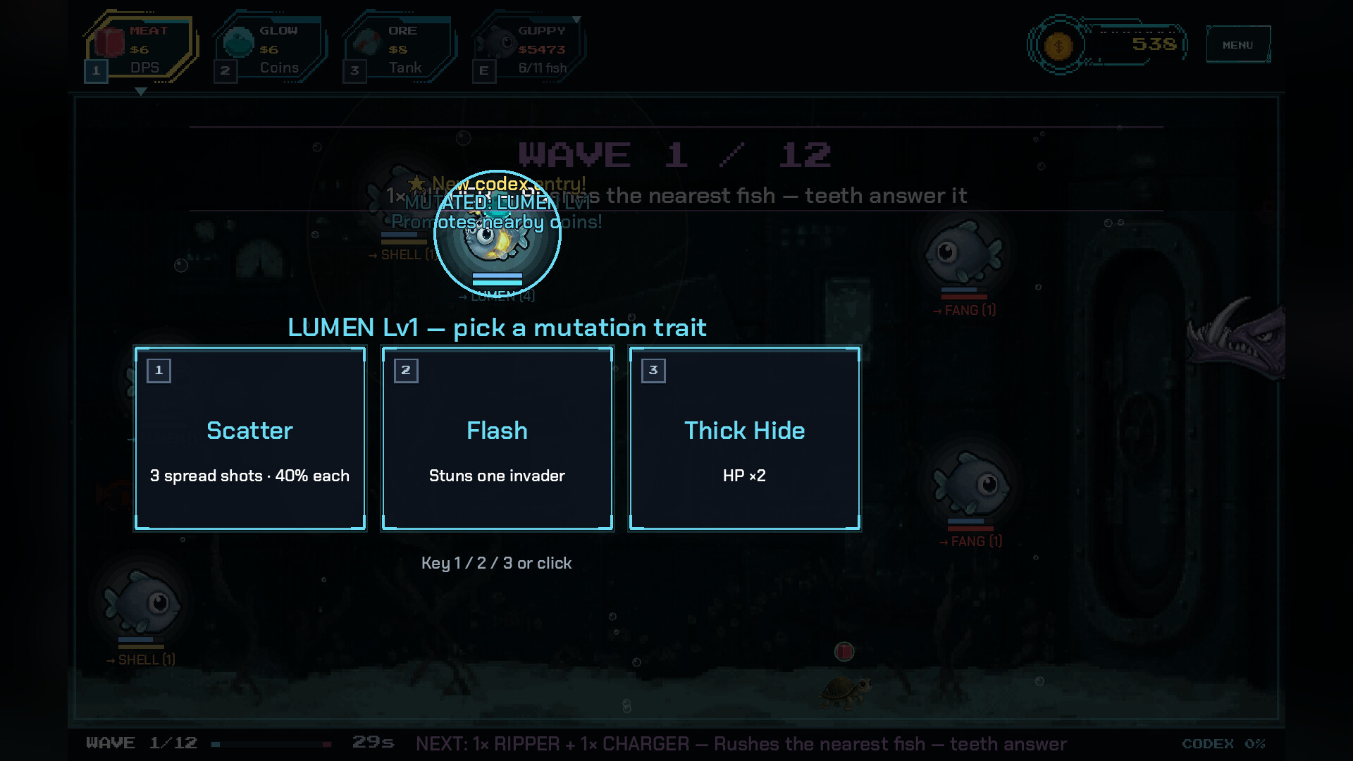 MUTARIUM: Mutant Aquarium Defense screenshot 2