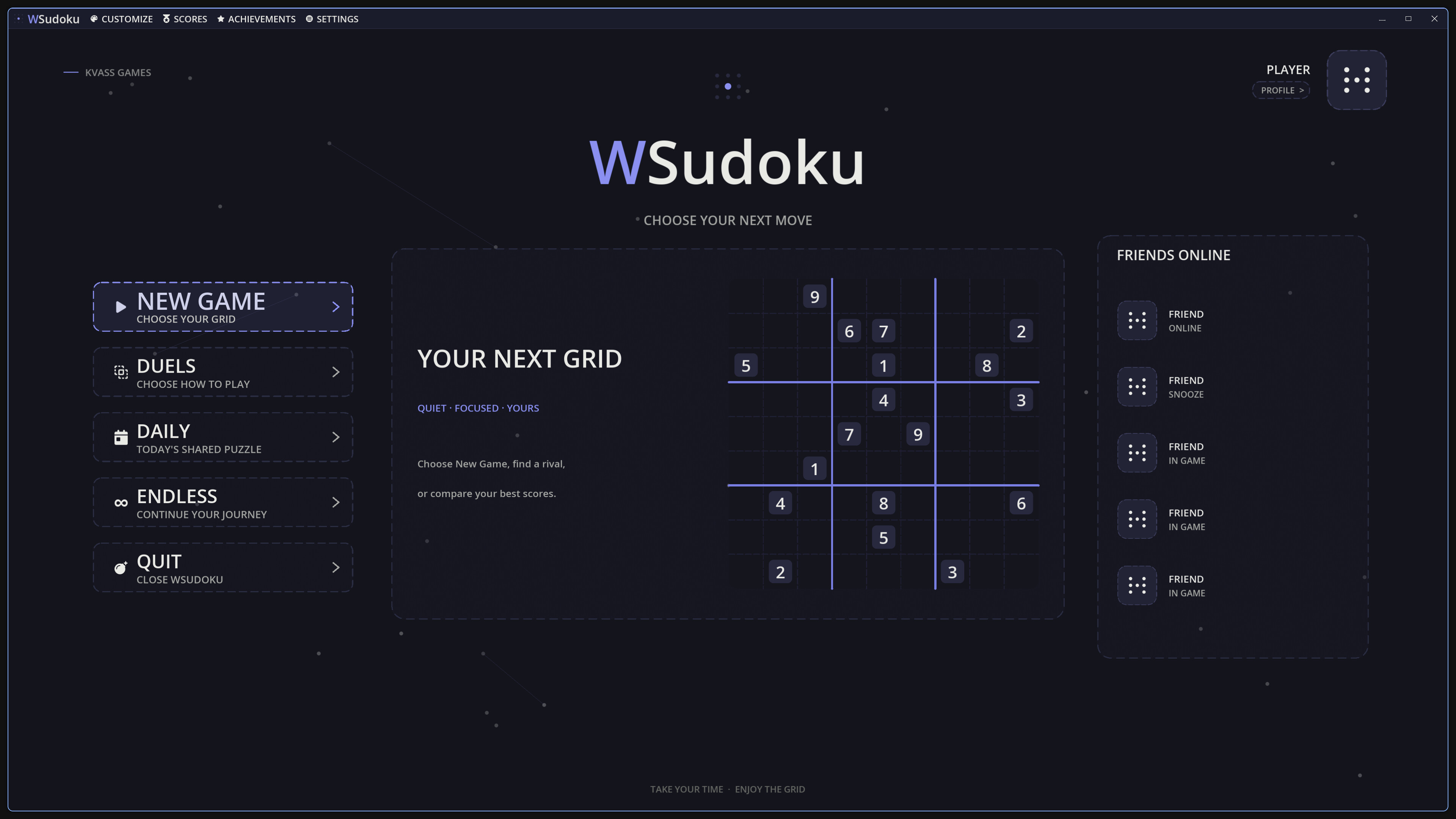WSudoku screenshot 1
