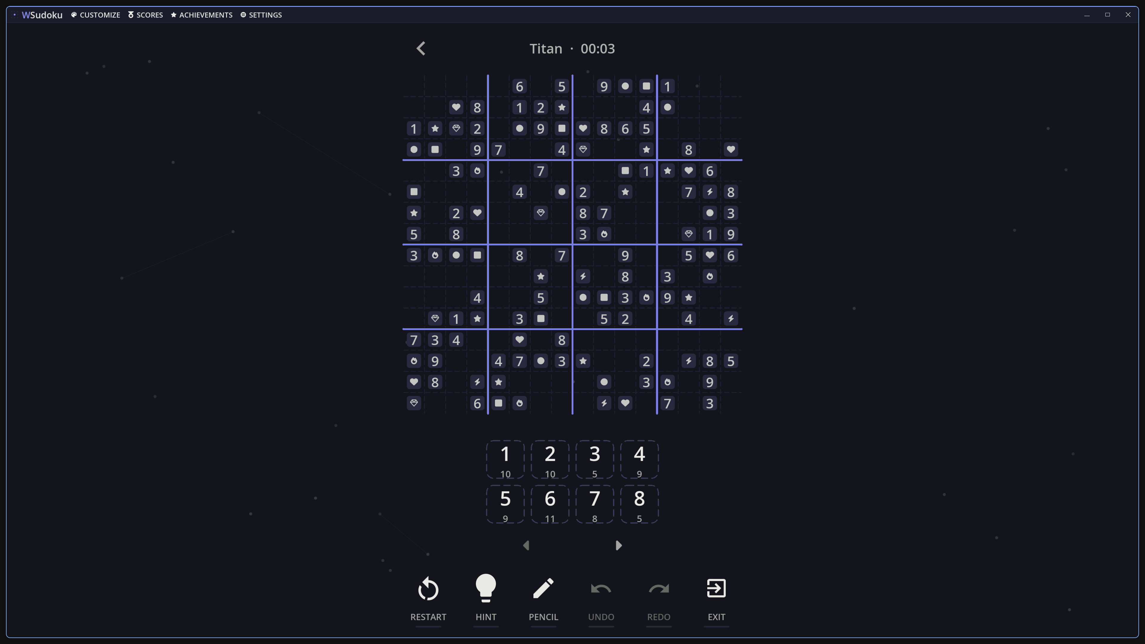 WSudoku screenshot 4