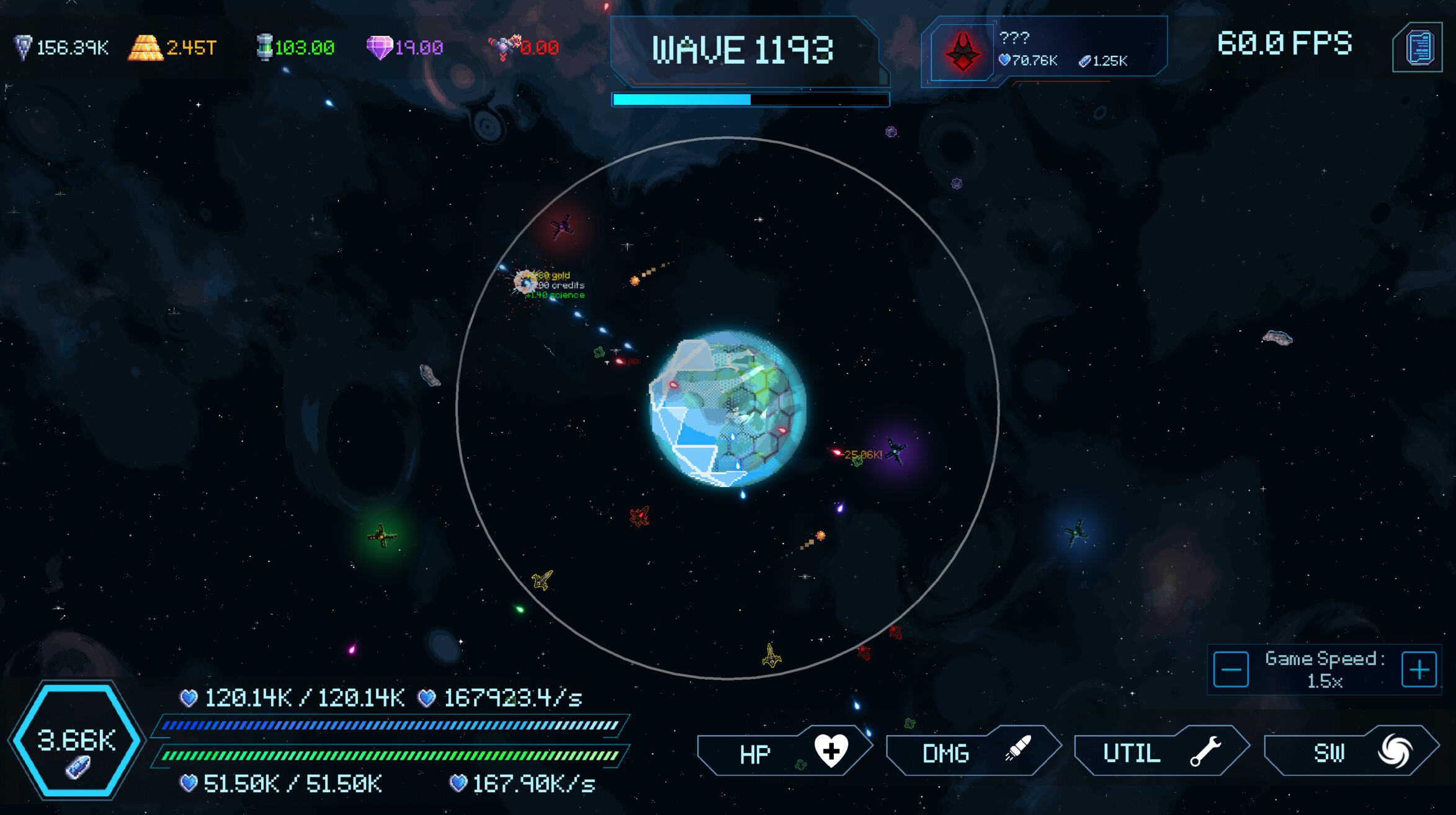 Orbital Defense Idle screenshot 2