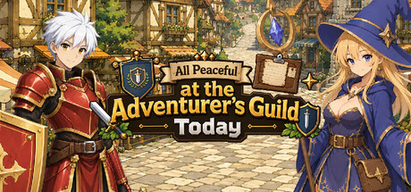 Cover art from All Peaceful at the Adventurer`s Guild Today.