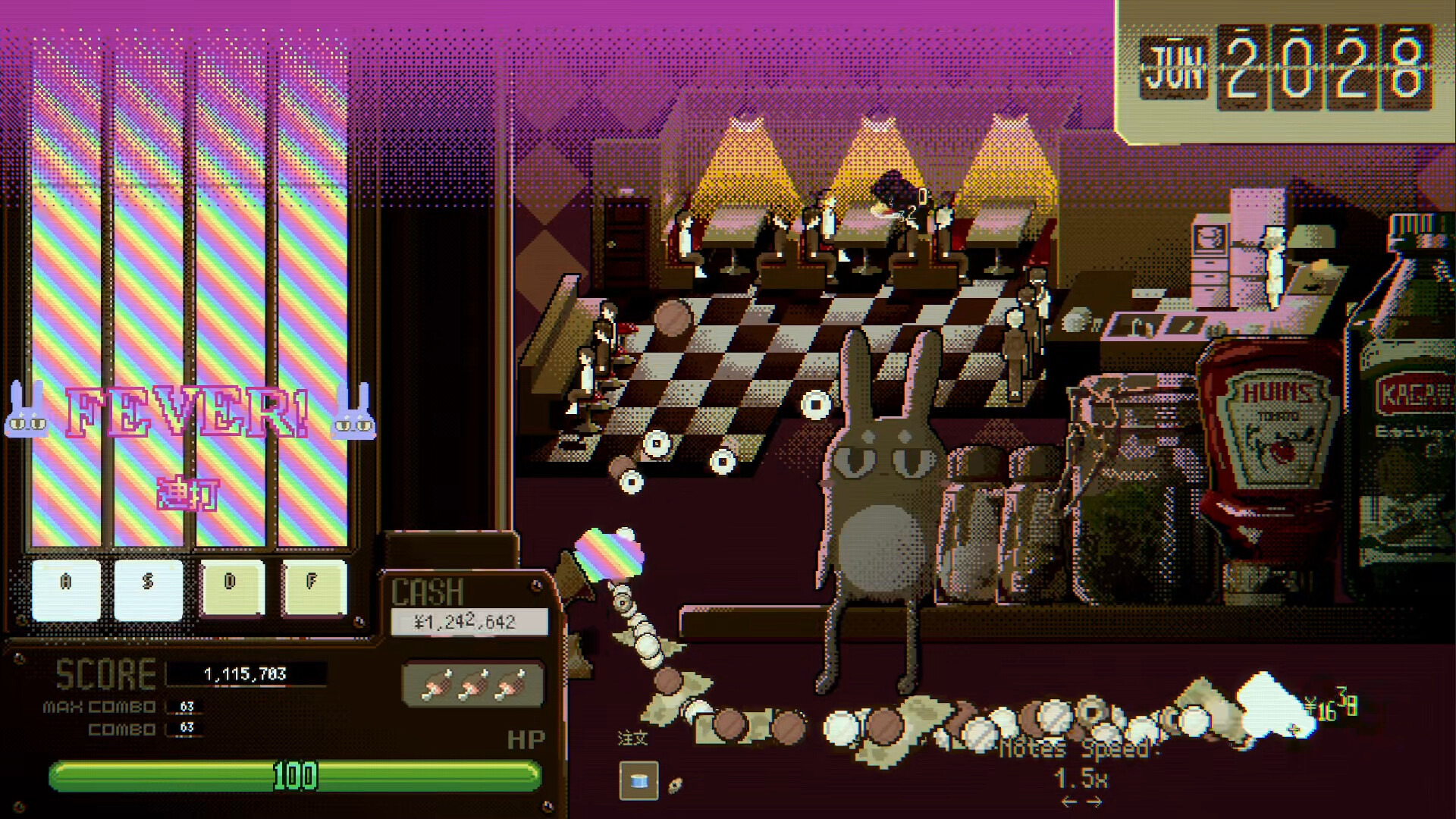 Fuwa! Fuwa! Omurice Simulator Roguelite screenshot 5