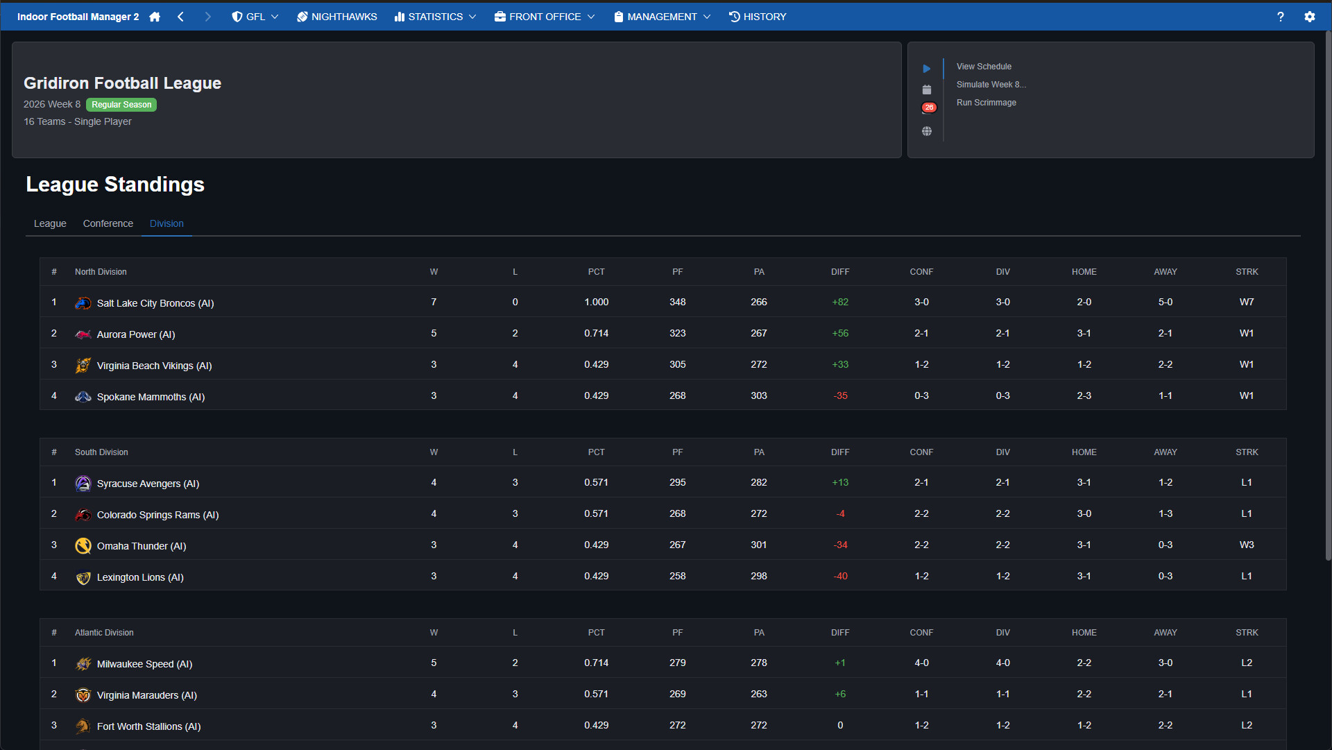 Indoor Football Manager 2 screenshot 3