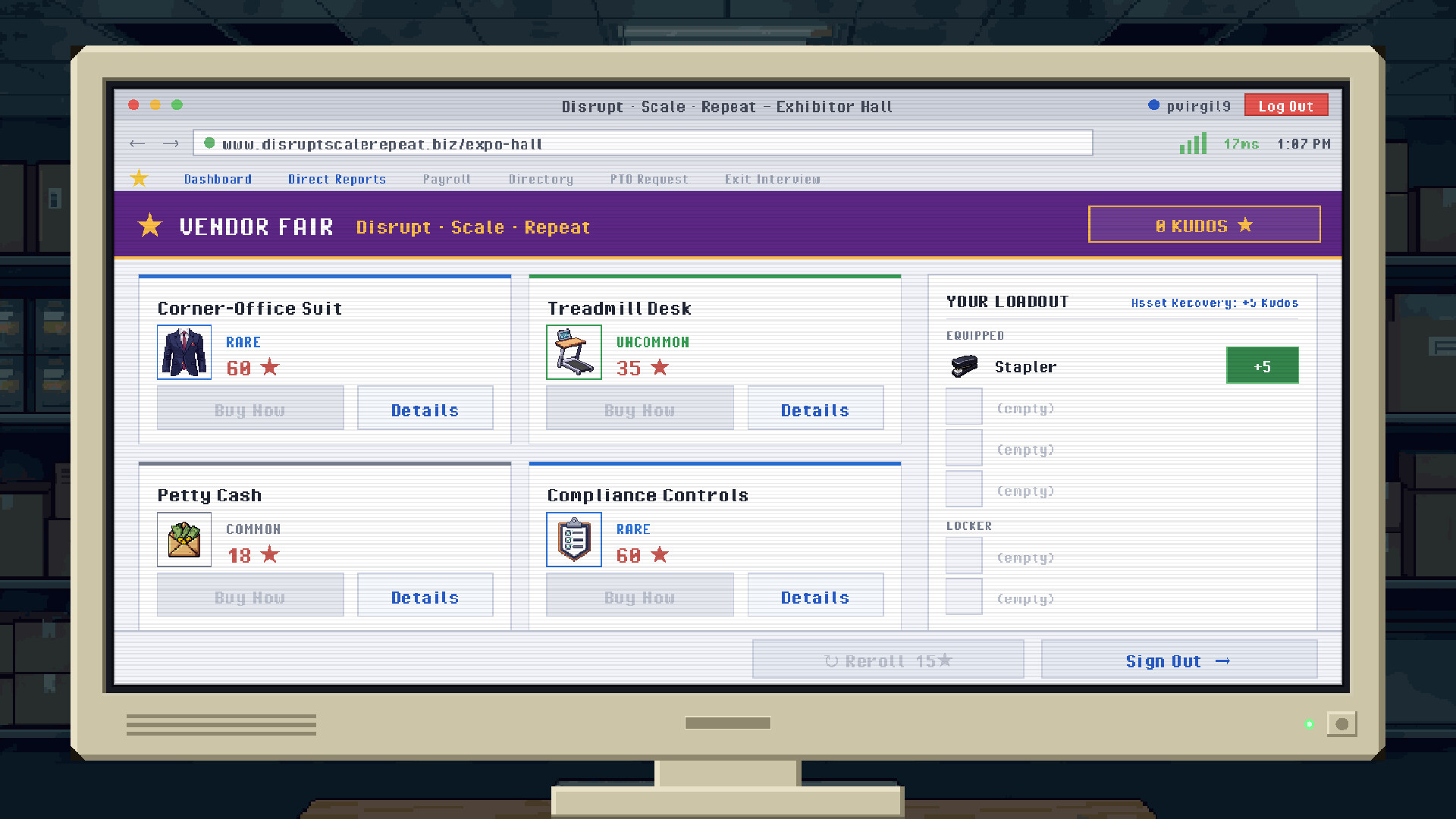 Open Headcount: A Corporate-Hell Roguelike screenshot 3