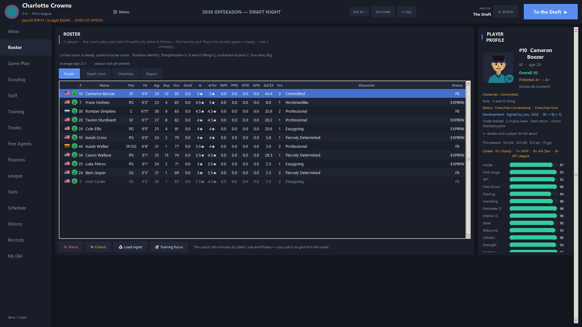 Hoops GM screenshot 2