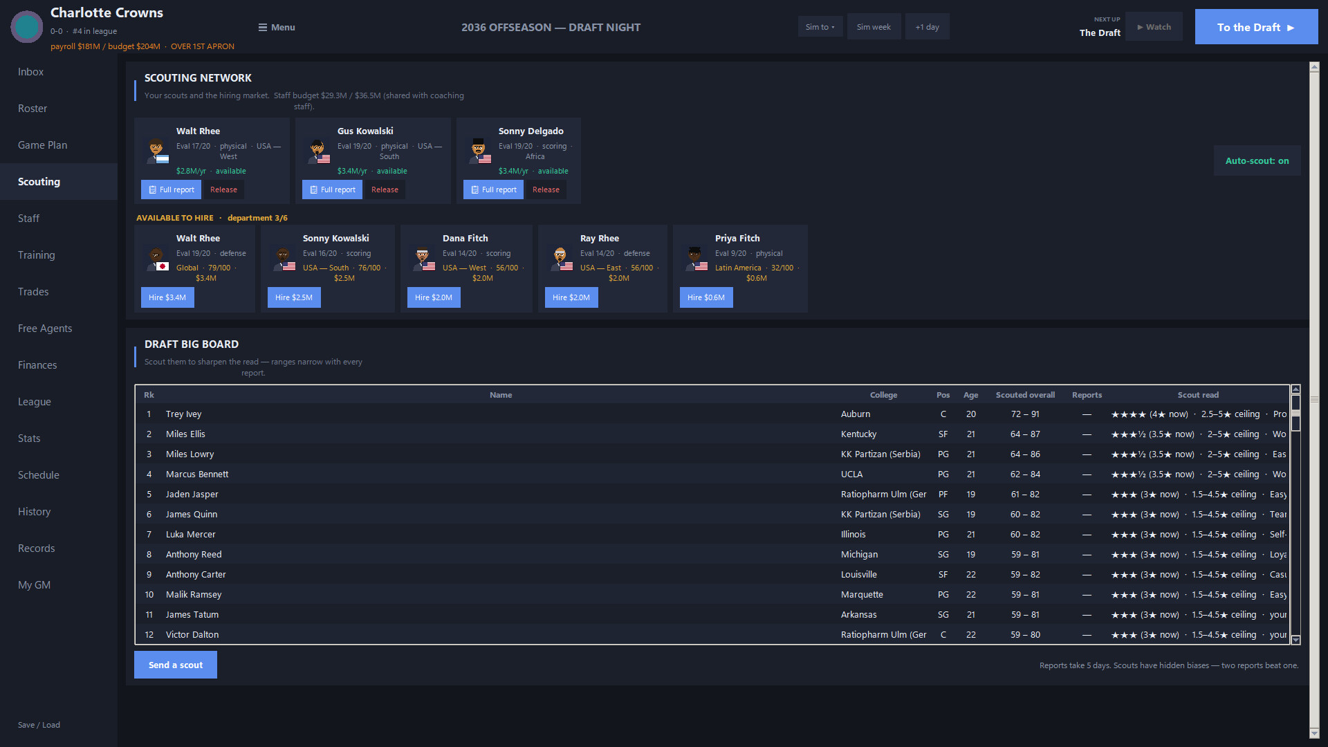 Hoops GM screenshot 3