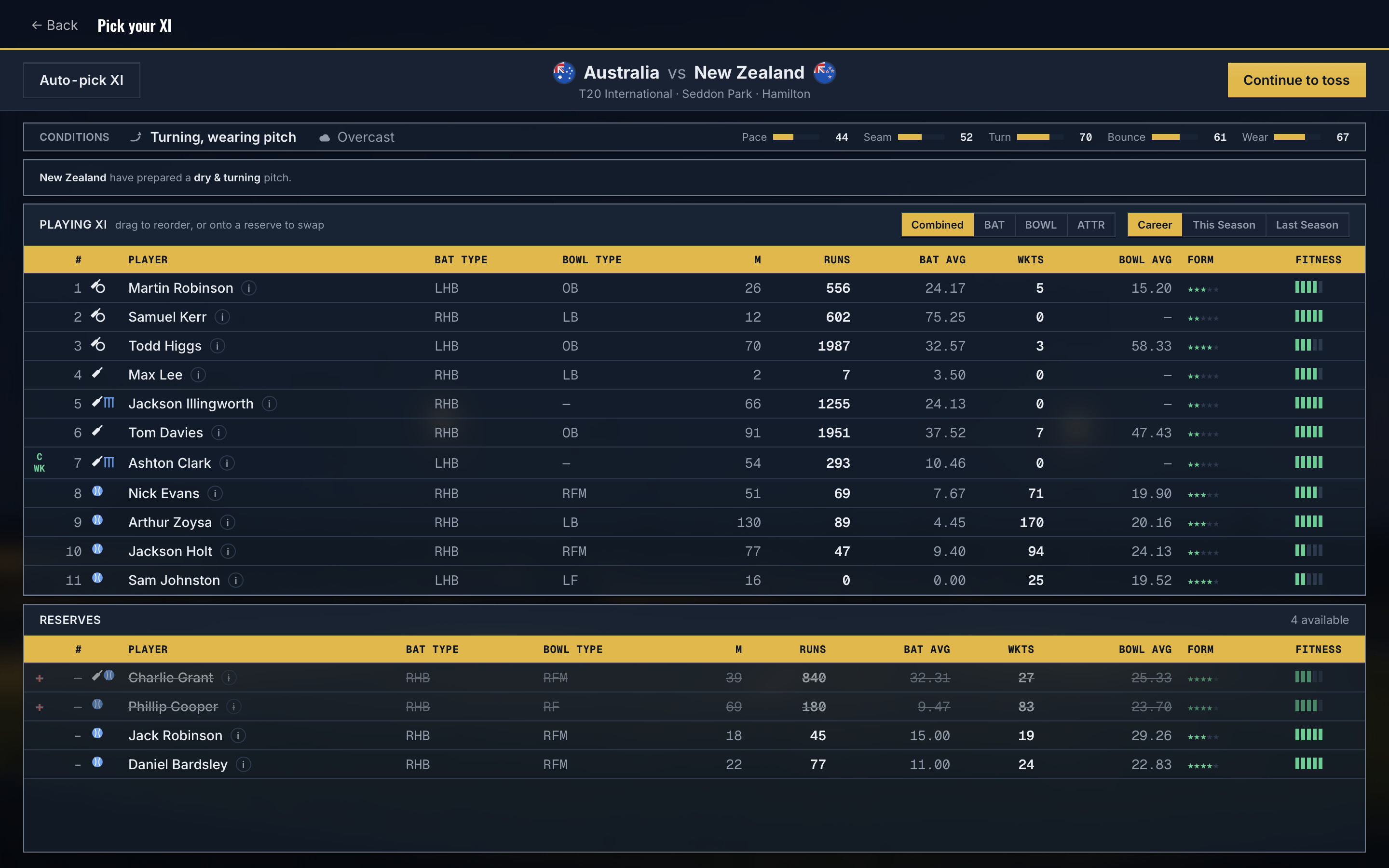 Cricket Team Manager screenshot 2