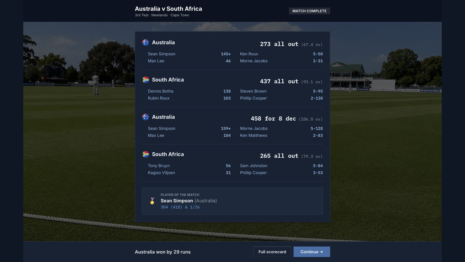 Cricket Team Manager screenshot 3