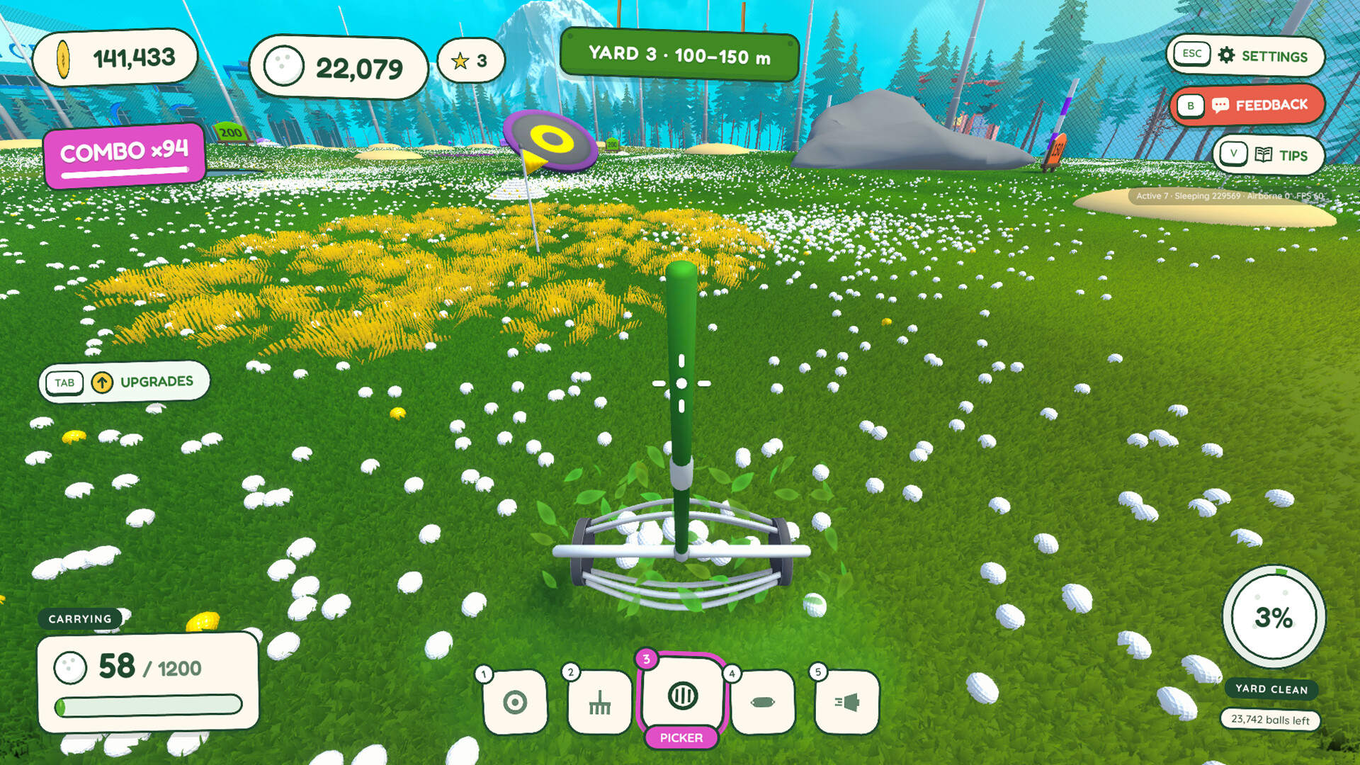 BALL PICKER - Clean Up the Golf Yard trailer