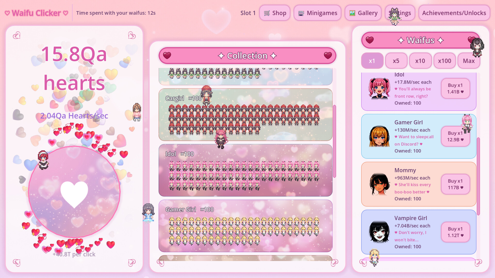 Waifu Clicker trailer