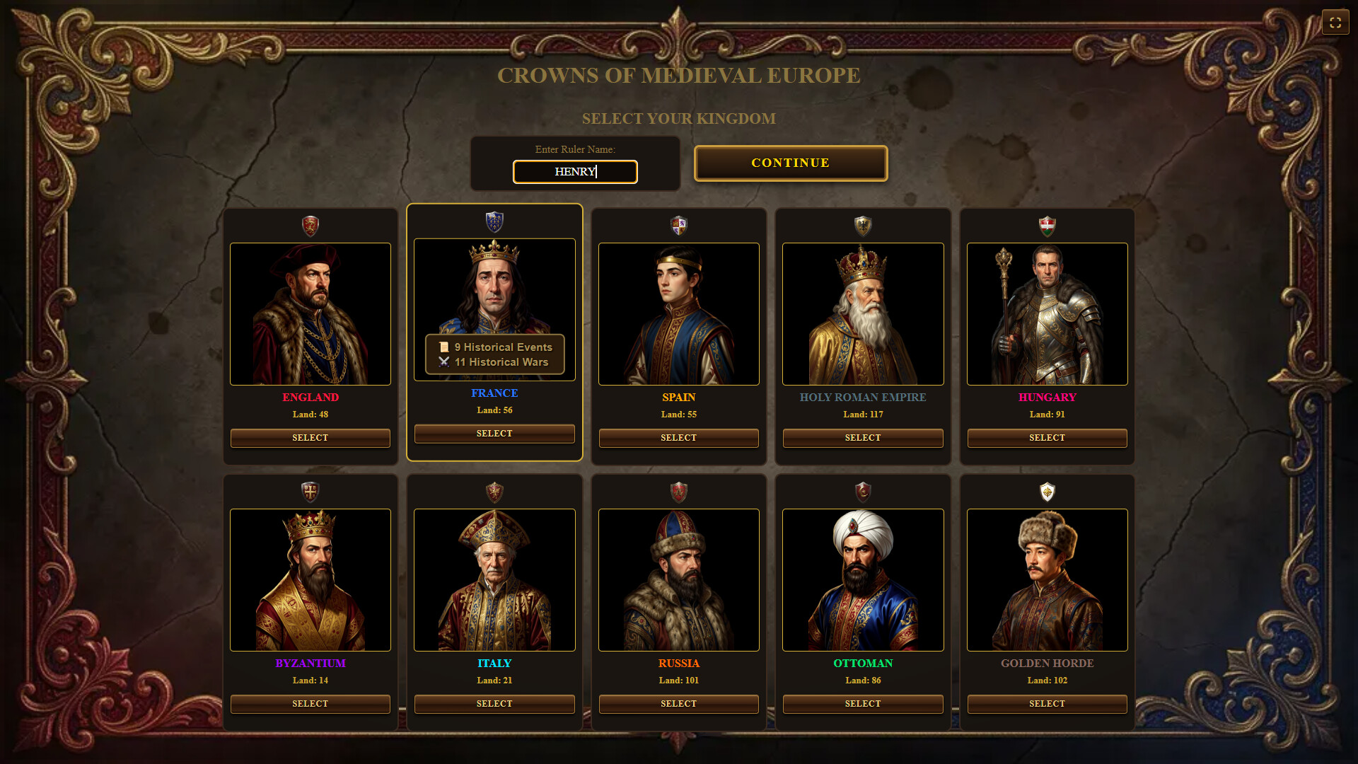 Crowns of Medieval Europe trailer
