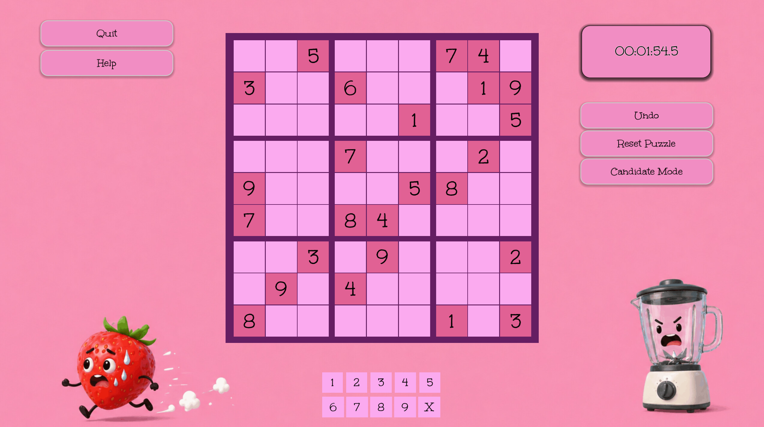 Sudoku Mania screenshot 1