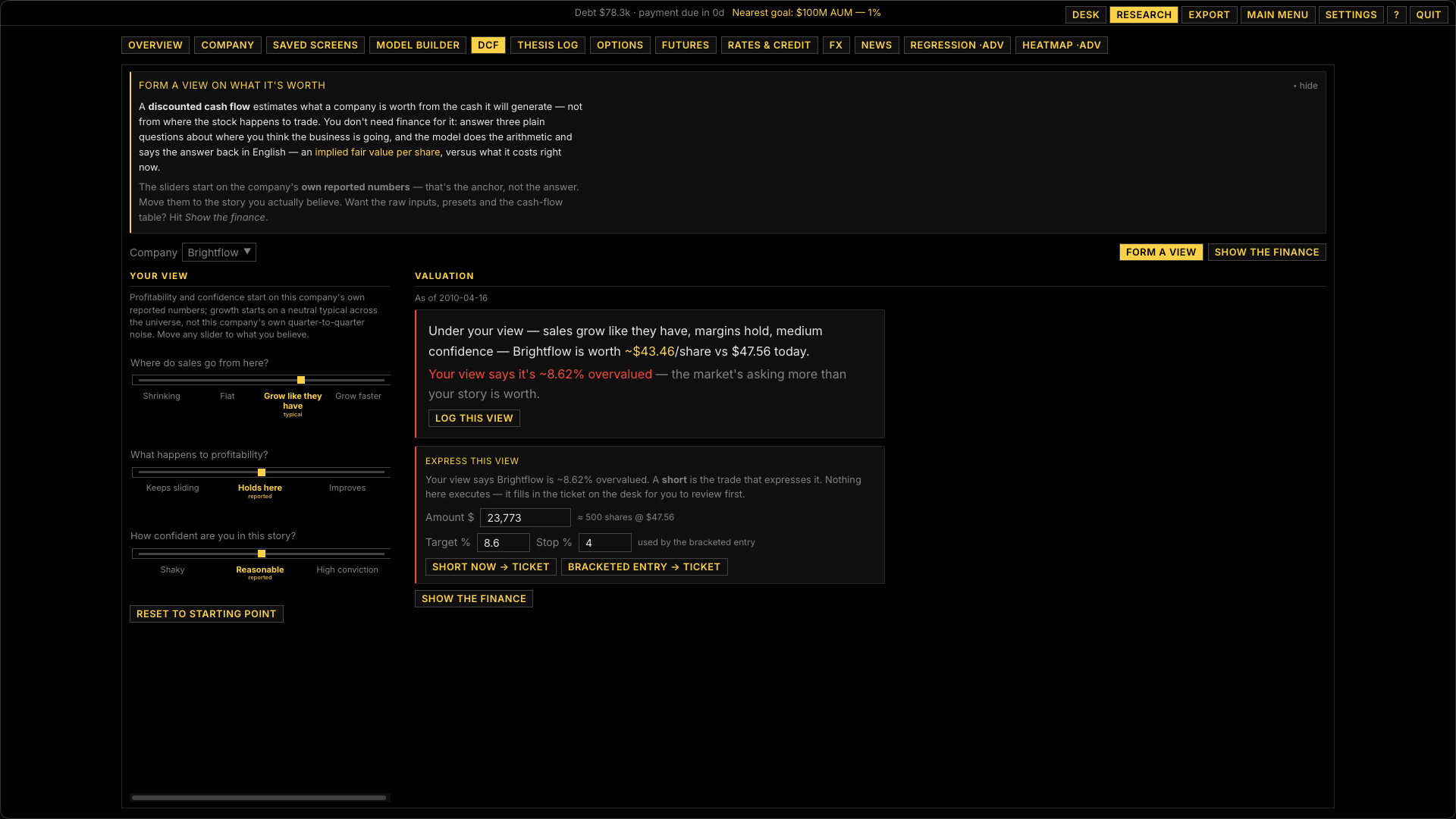 Volatility screenshot 3