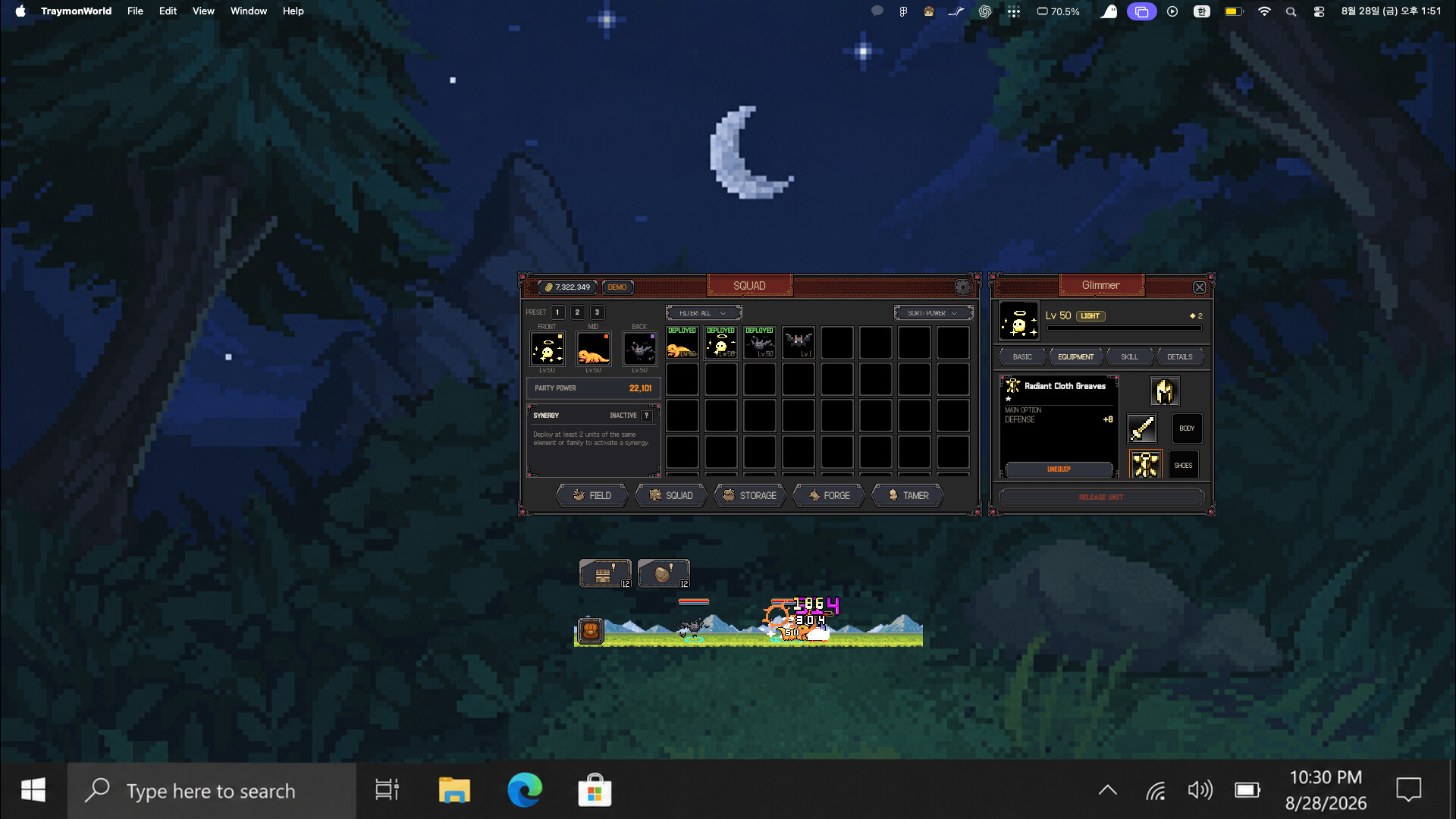 Traymon World: Taskbar Monster RPG screenshot 3
