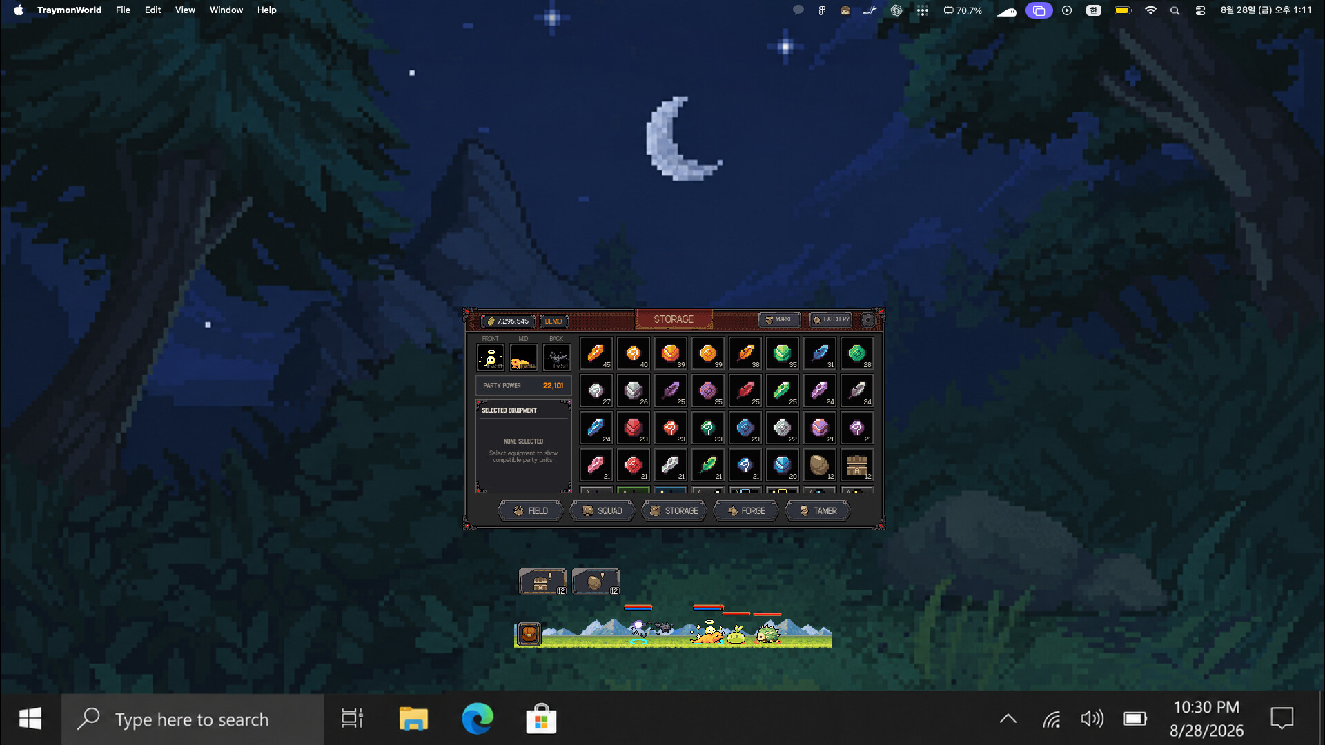 Traymon World: Taskbar Monster RPG screenshot 4