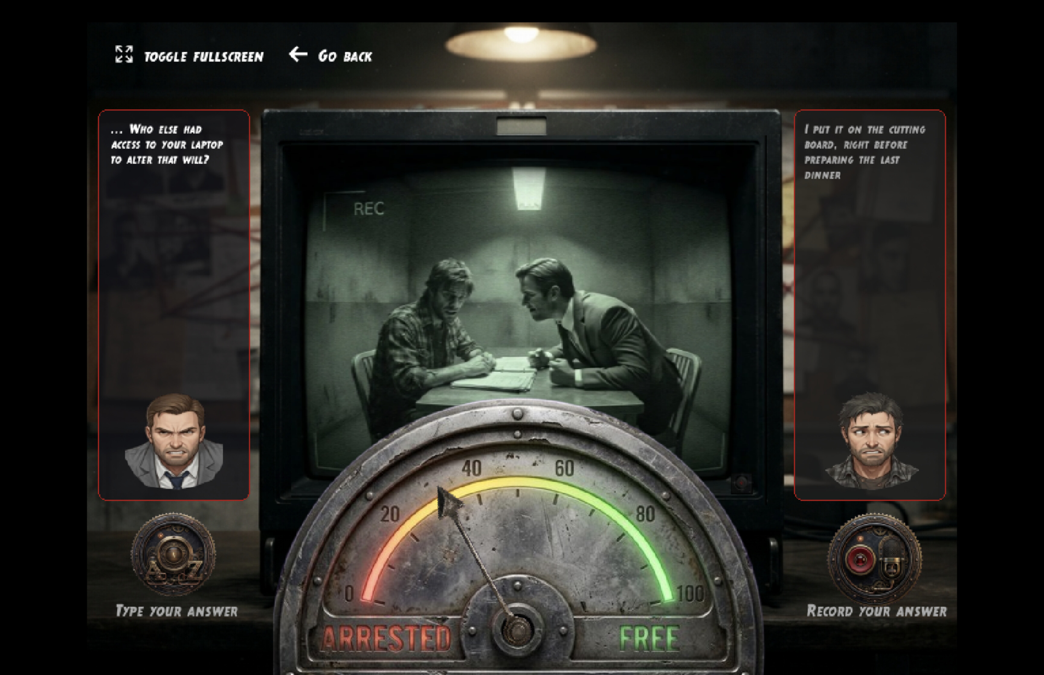 Suspicious Minds: interrogation simulator screenshot 5
