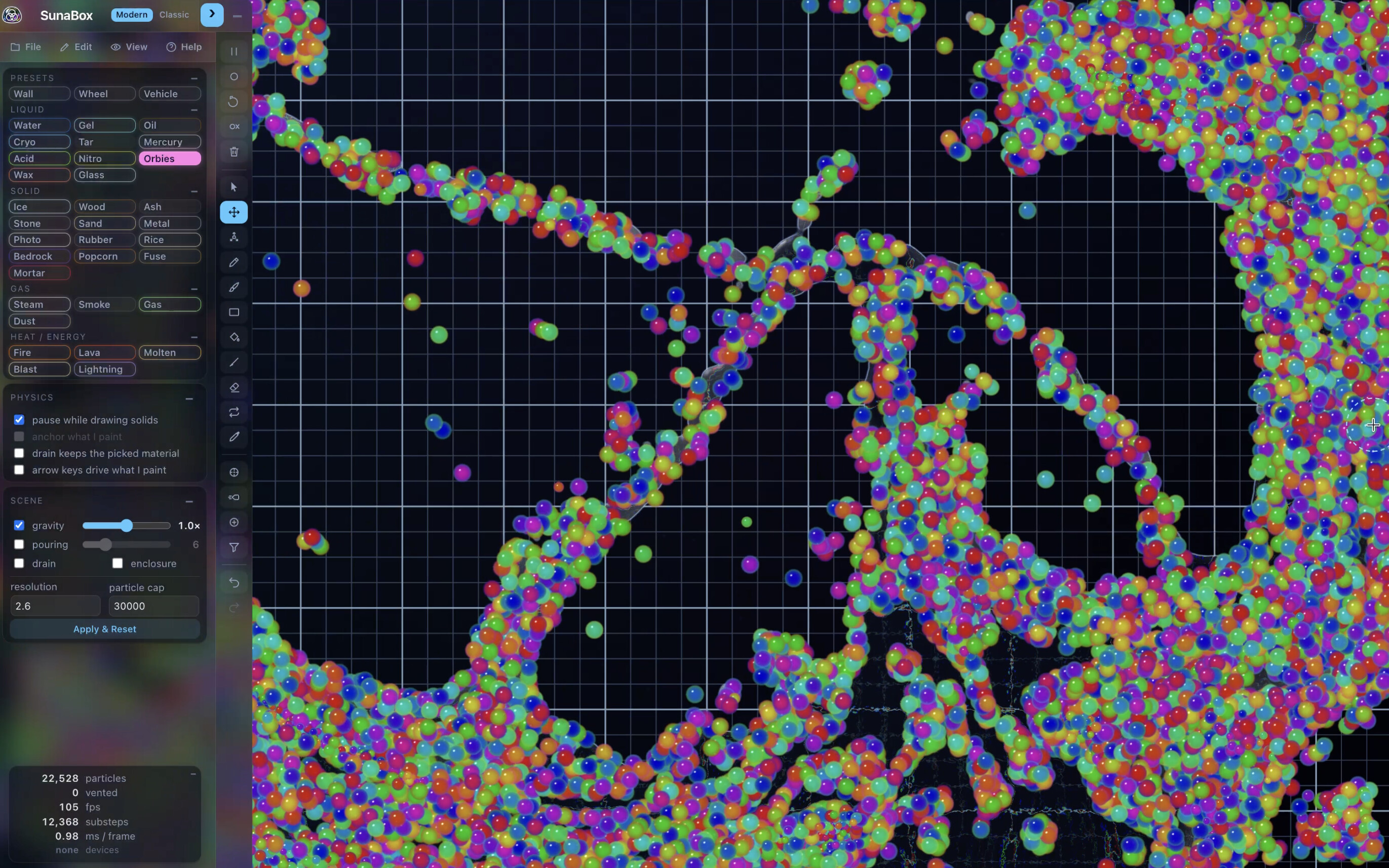 SunaBox - The Particle Sandbox That Remembers screenshot 5