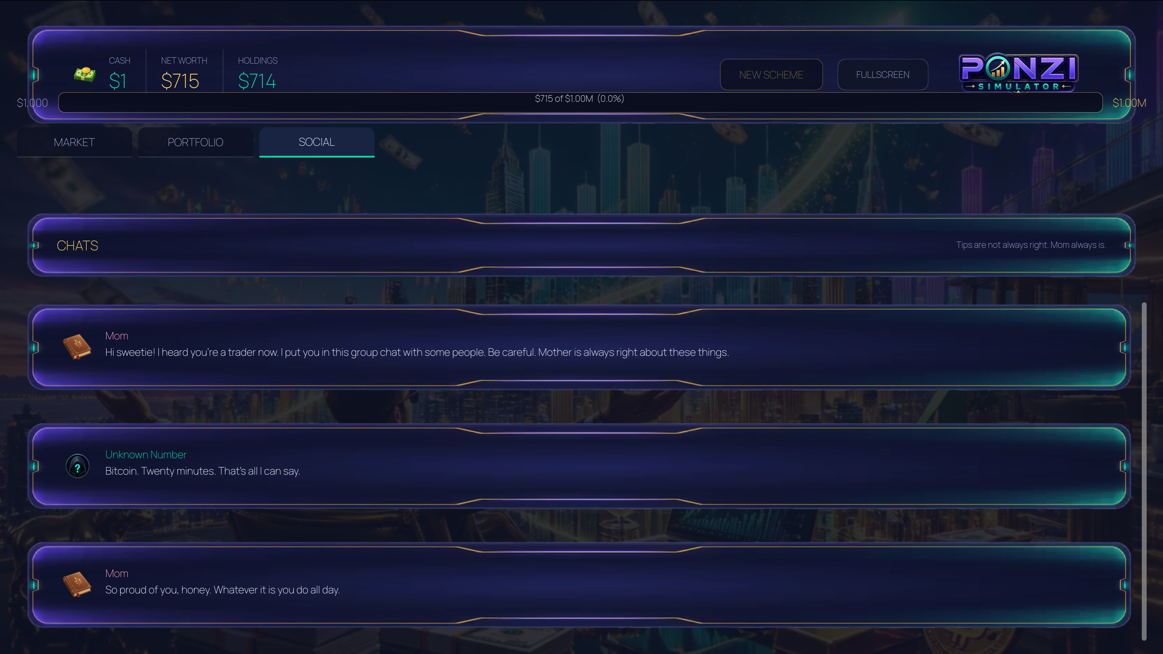 Ponzi Simulator screenshot 3
