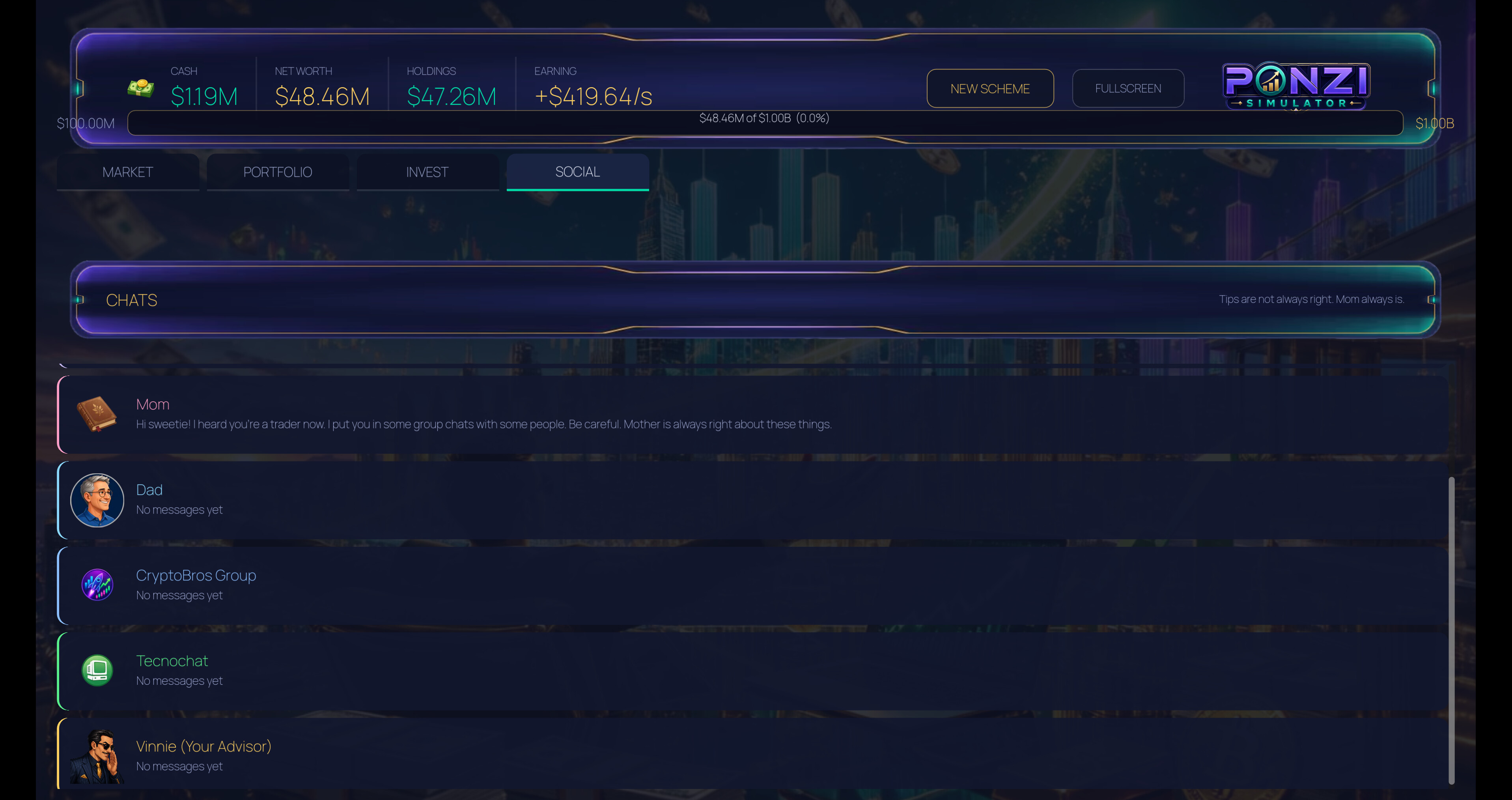 Ponzi Simulator screenshot 5