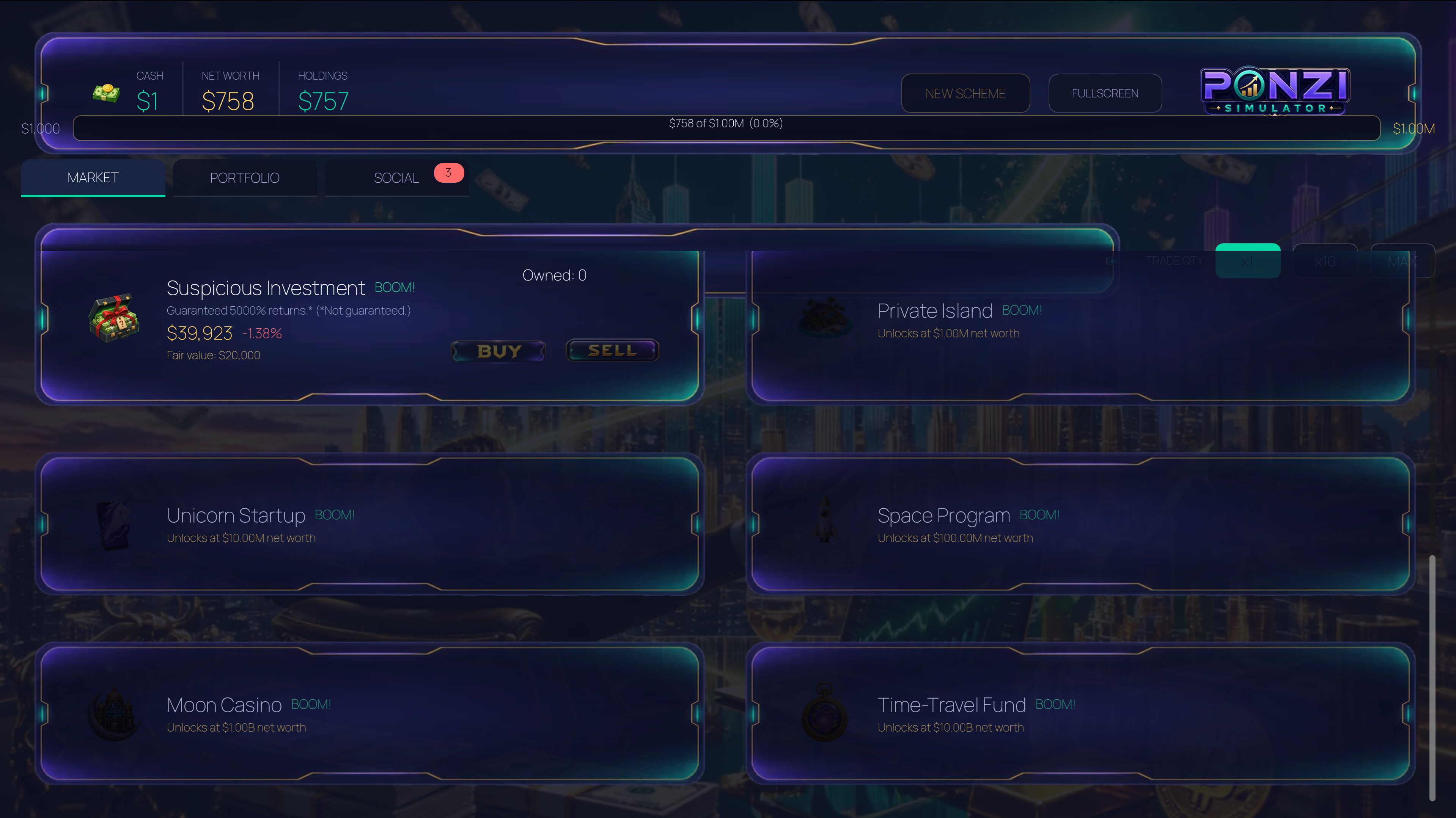 Ponzi Simulator screenshot 4