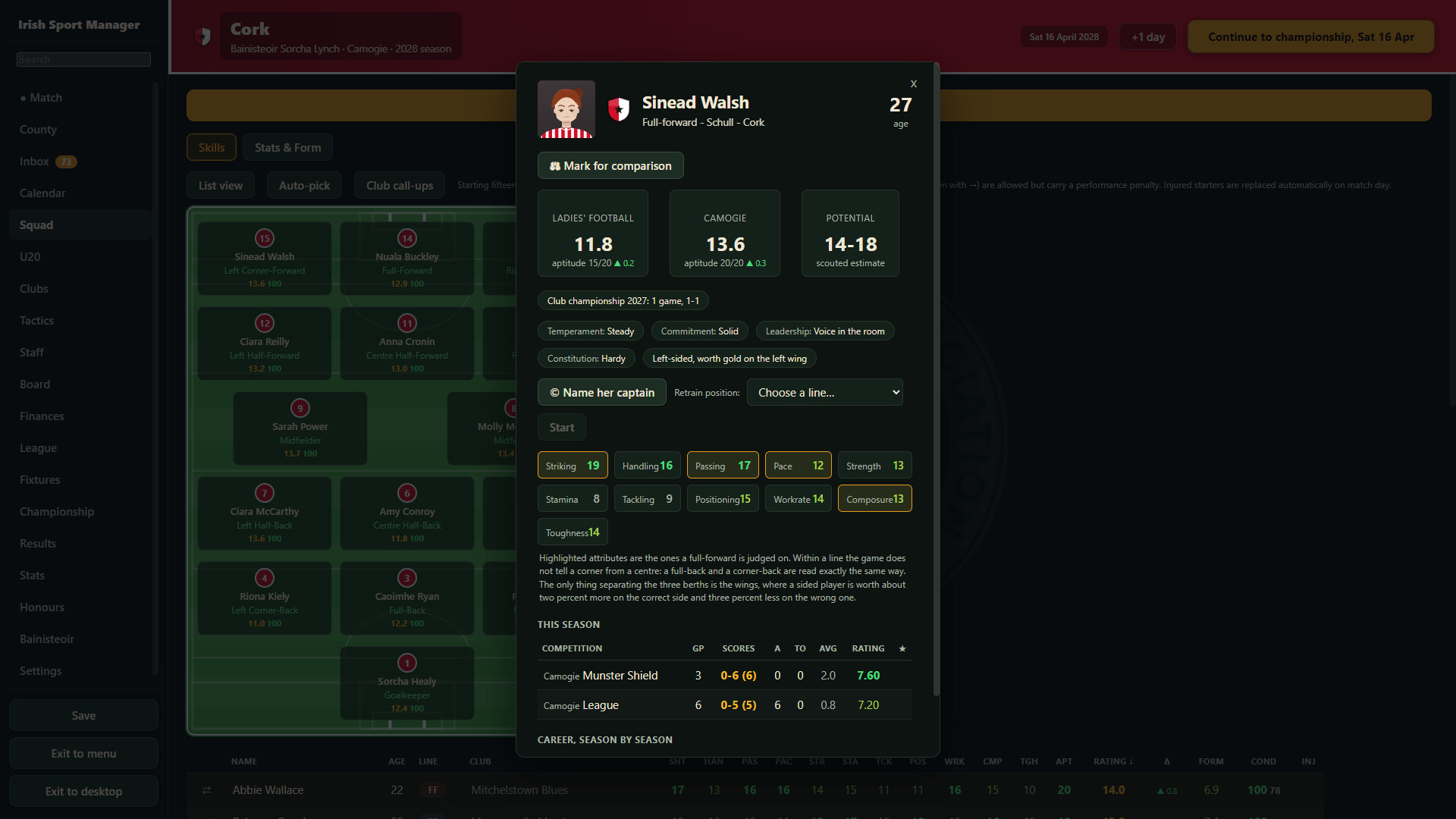 Irish Sport Manager screenshot 4