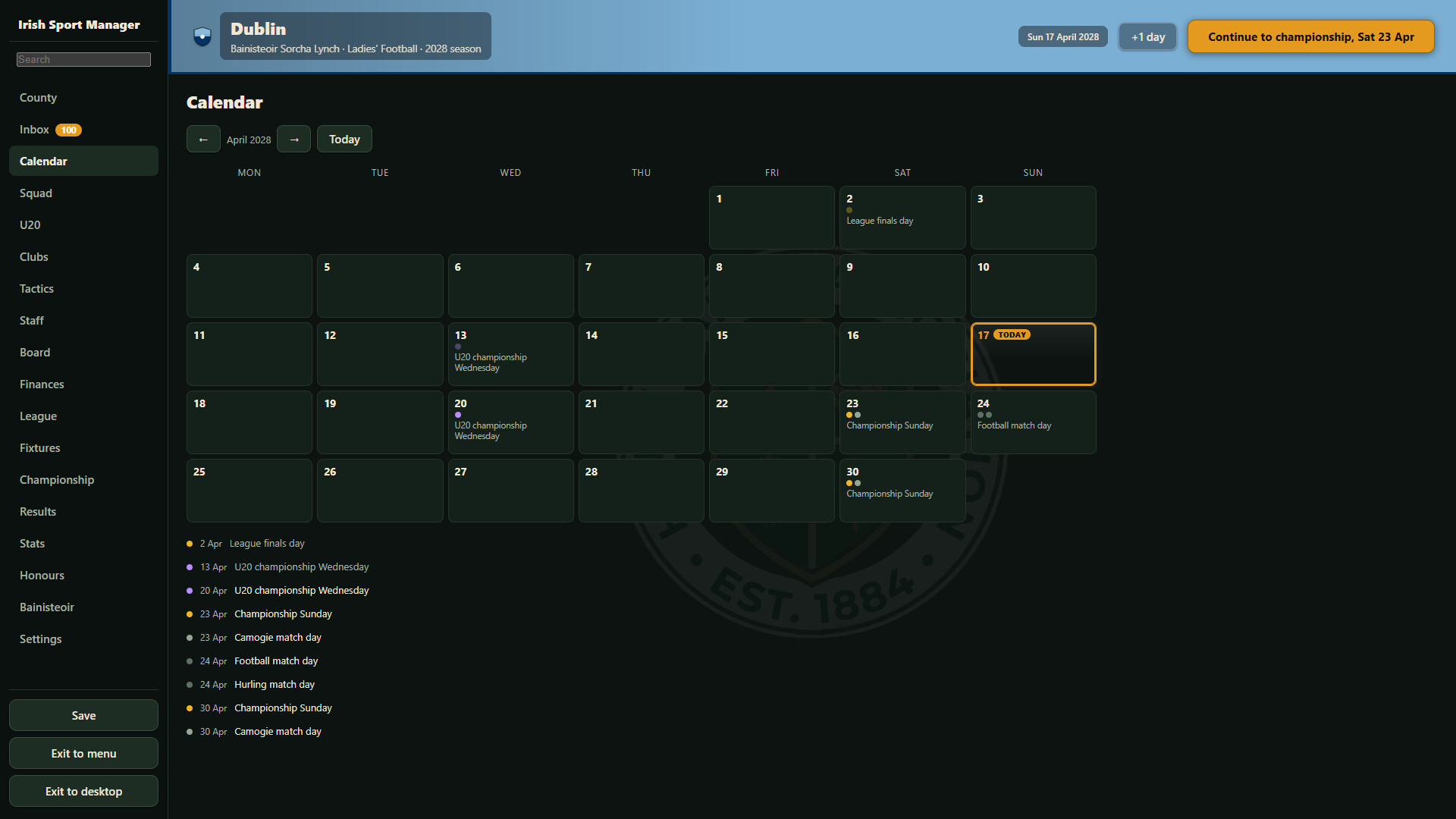 Irish Sport Manager screenshot 5
