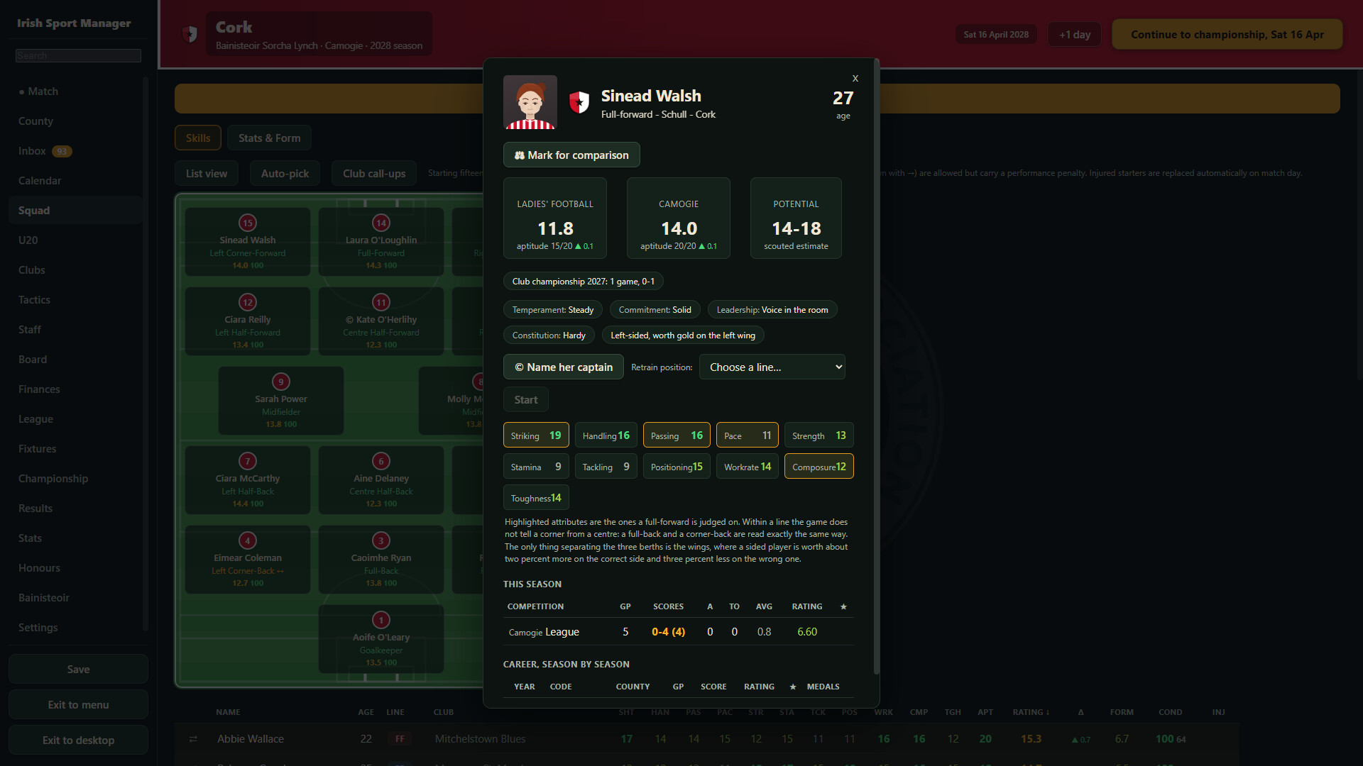 Irish Sport Manager screenshot 4