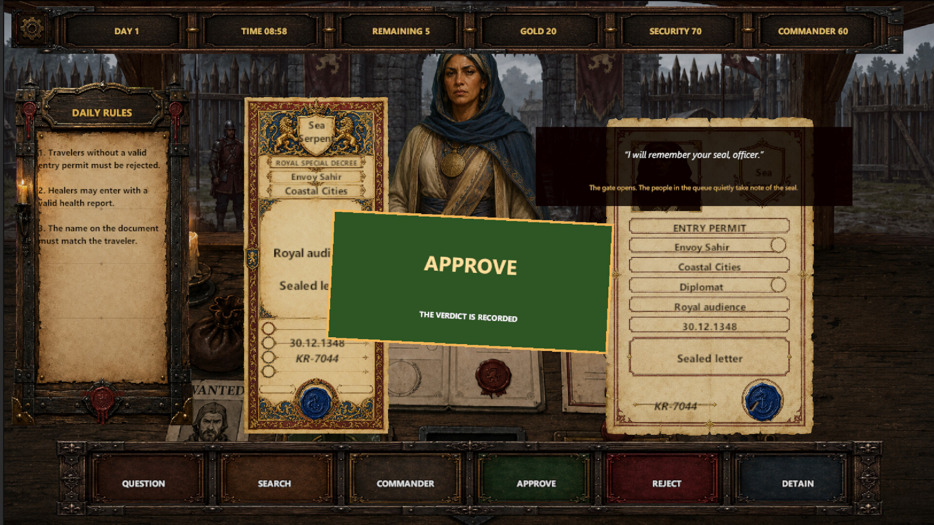 Seal & Sentence screenshot 2