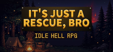 Cover art from It's Just a Rescue, Bro! — Idle Hell RPG