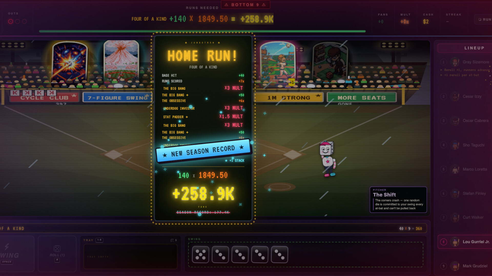 Dugout Dice screenshot 2