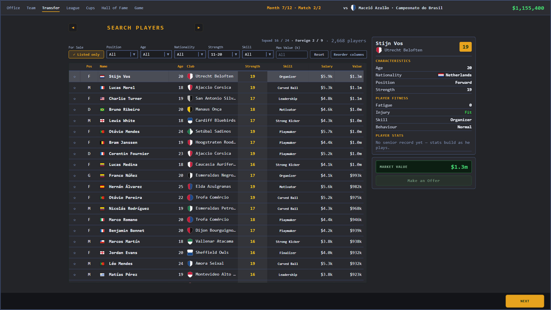 Marvelous Soccer Management screenshot 3