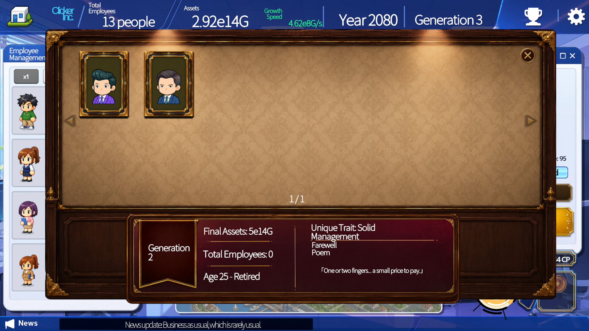 Clicker Inc. - Generational Succession screenshot 5