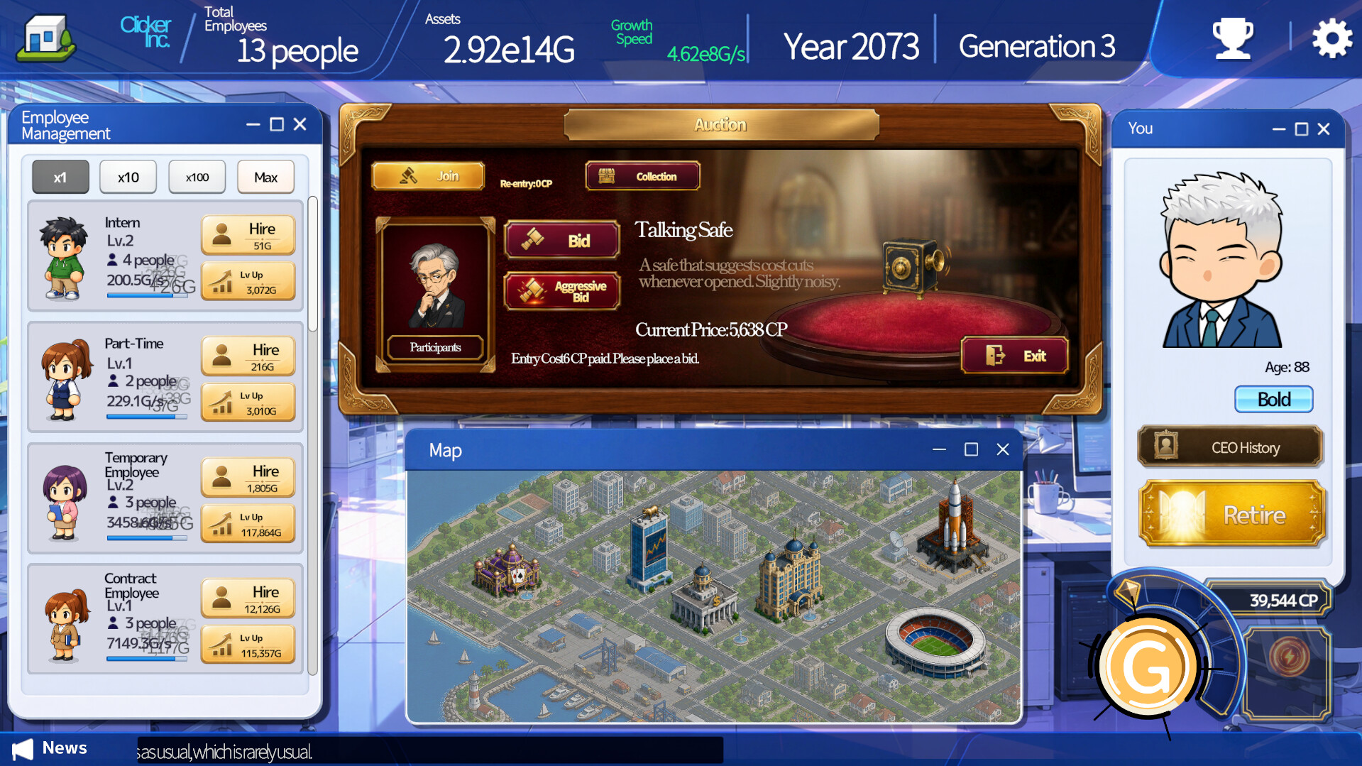 Clicker Inc. - Generational Succession screenshot 3