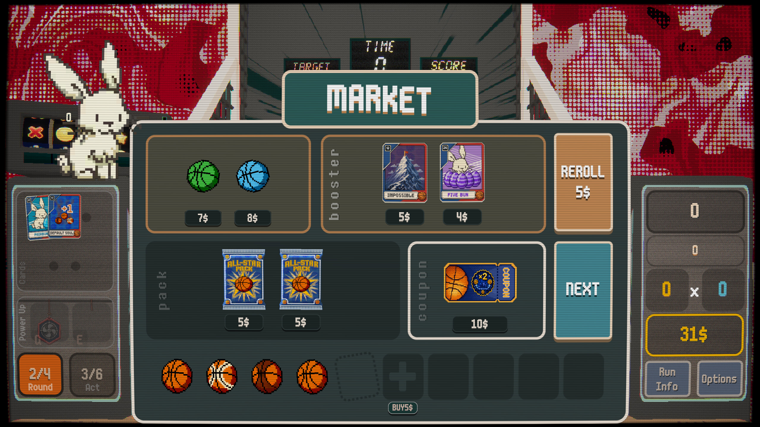 BUNNYBALL: Arcade Basketball Roguelike screenshot 3