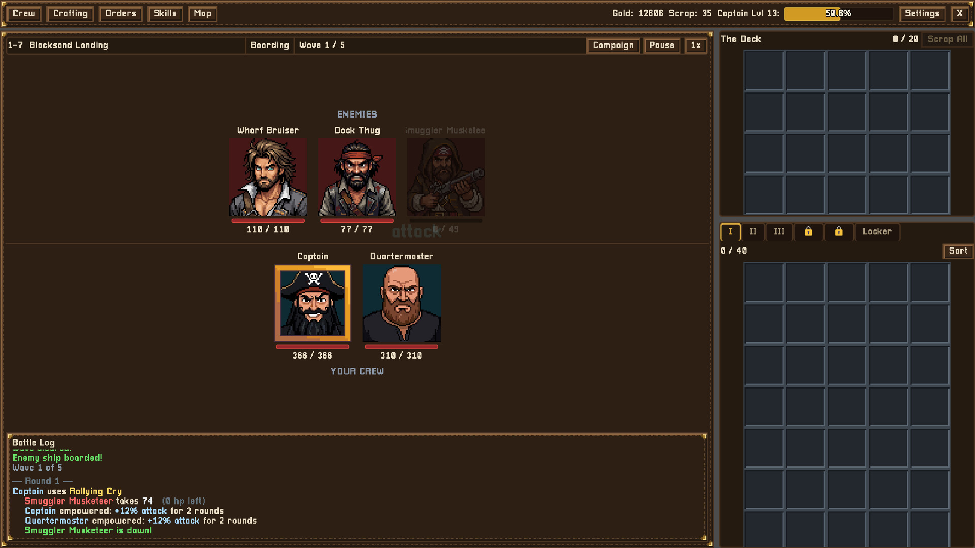Cursed Waters: Idle RPG screenshot 4